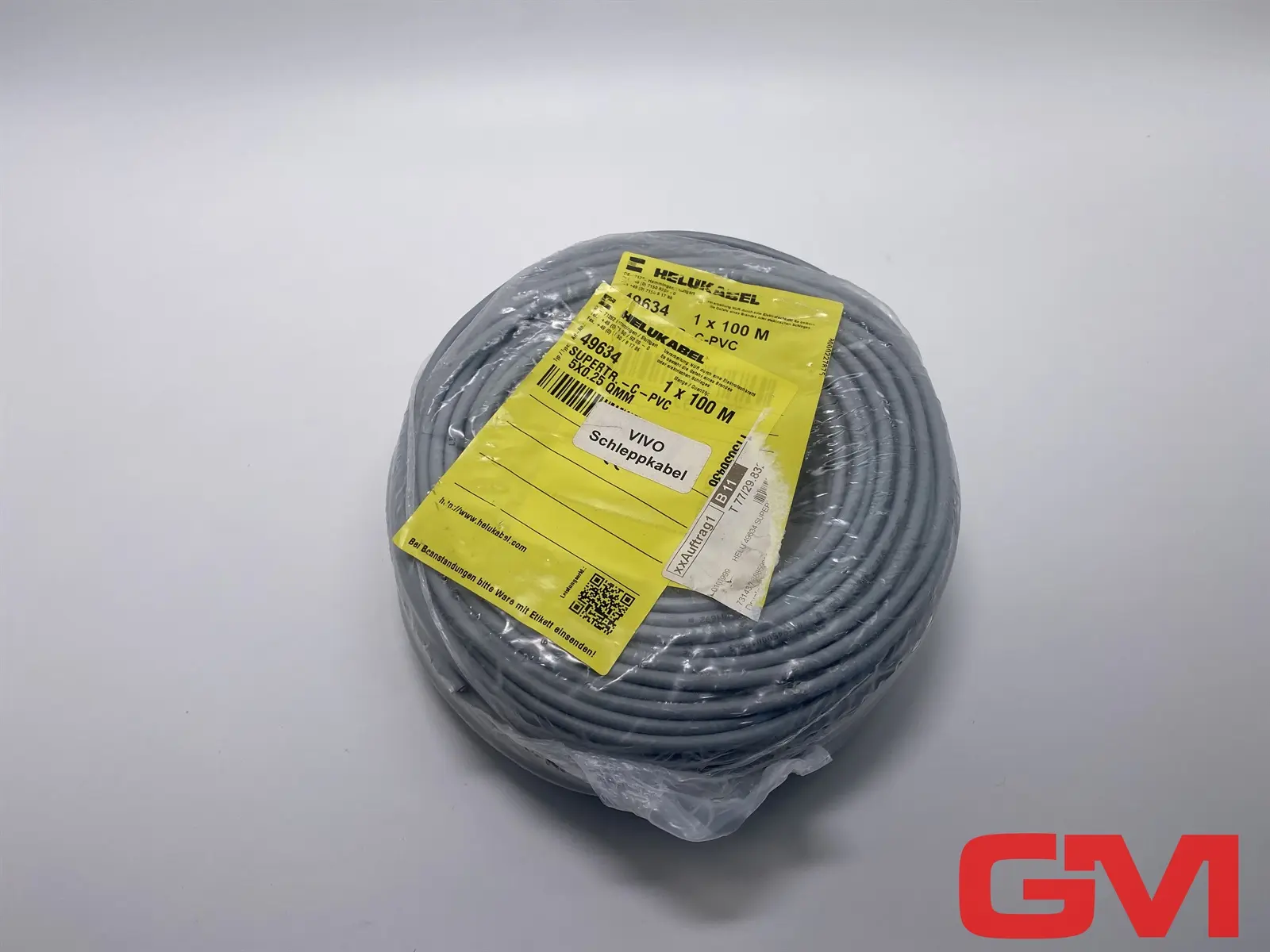 Helukabel Schleppkettenleitung 49634 S-TRONIC®-C-PVC data cable 5X0.25qmm 100m