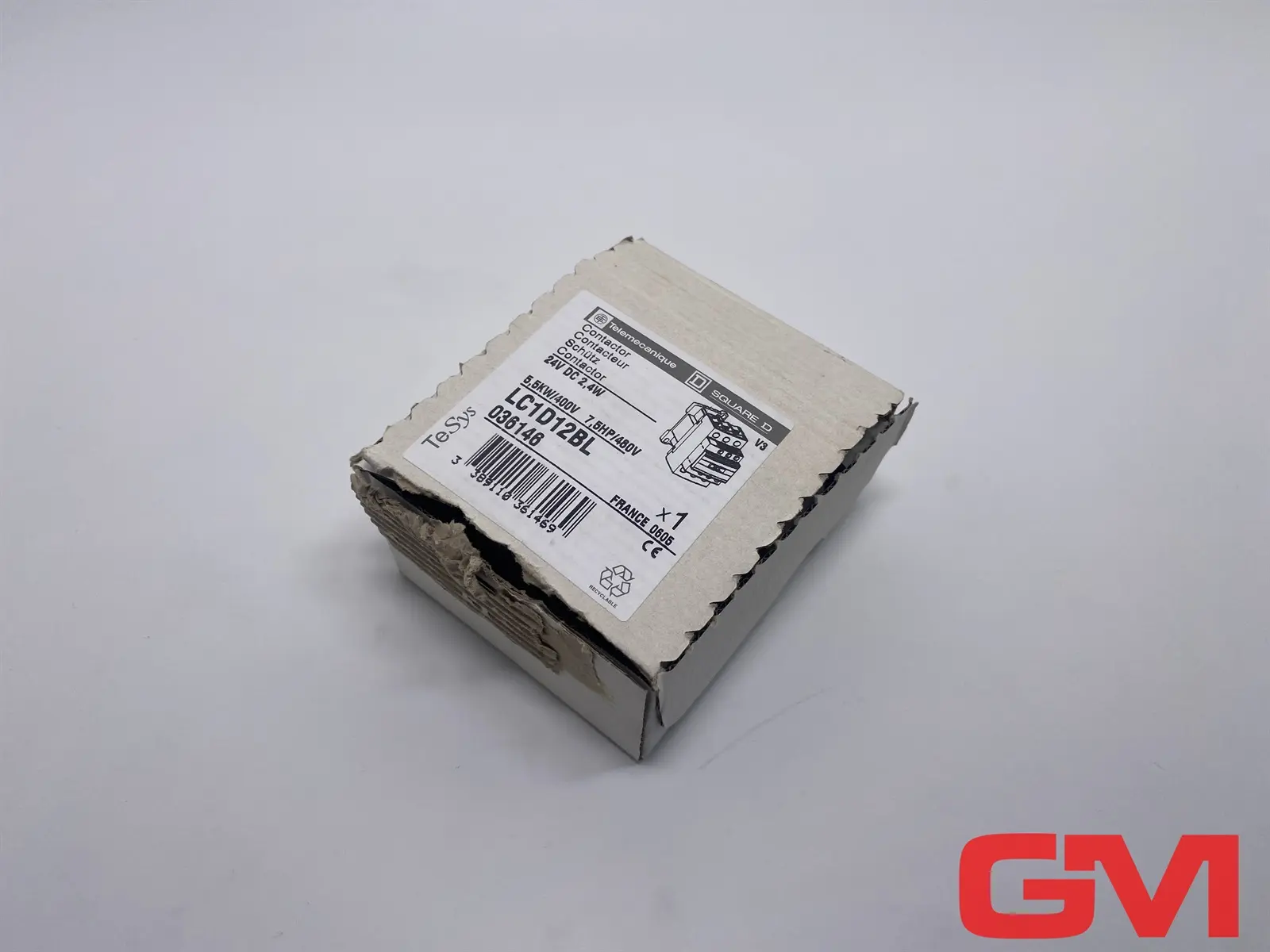 Produktfoto 1 von Telemecanique Leistungsschütz LC1D12BL power contactor 24VDC 1NO + 1NC 036146