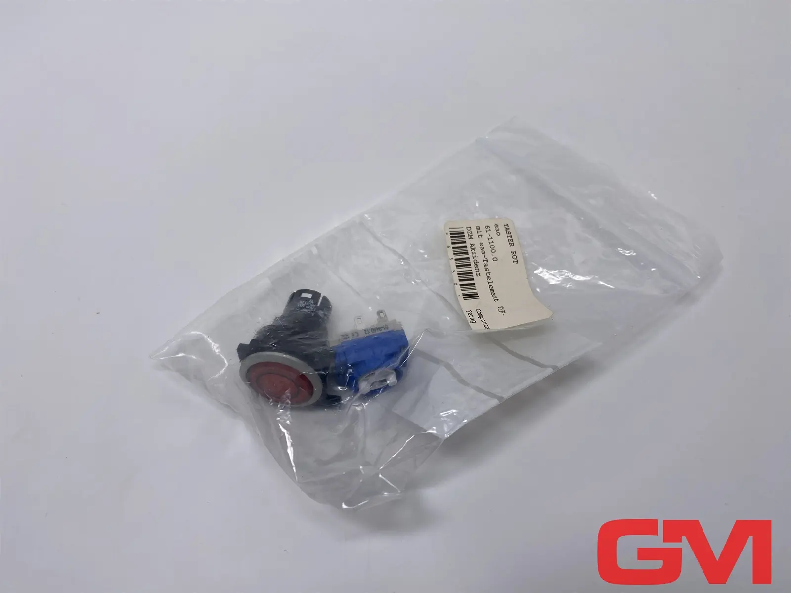 Produktfoto 1 von EAO Drucktaster rot 61-1100.0 push button red Schaltelement 61-8440.12 1NC