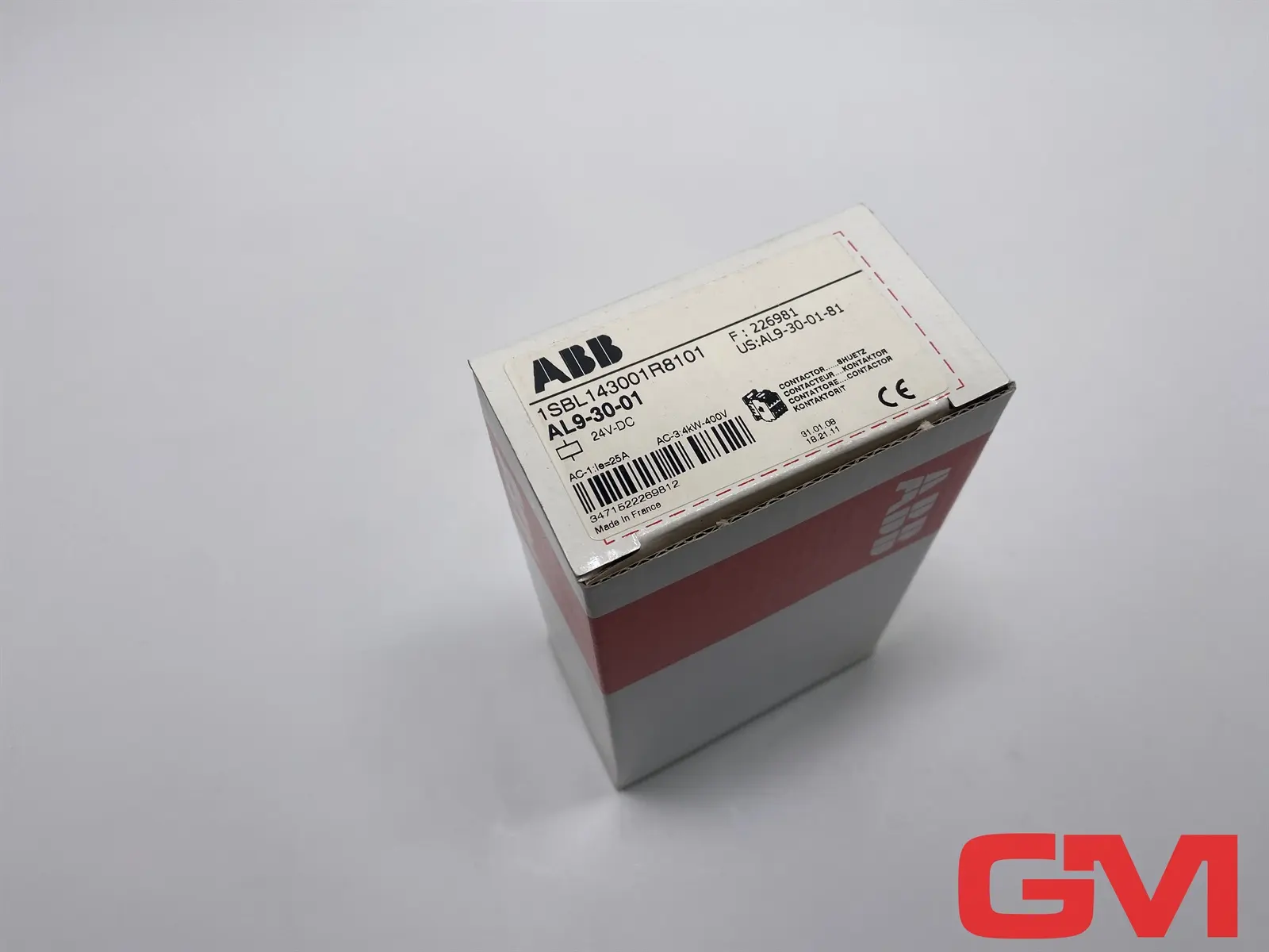 Produktfoto 1 von ABB Schütz AL9-30-01 contactor 24VDC 1NC 1SBL143001R8101 AL9-30-01-81