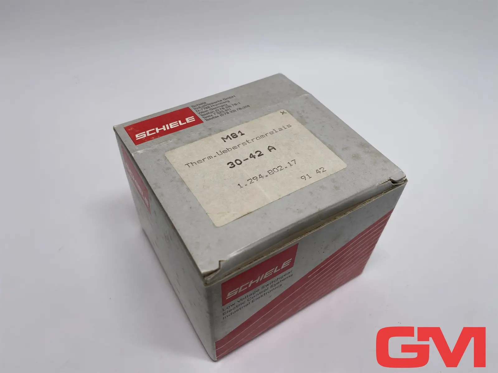 Produktfoto 1 von Schiele Thermisches Überstromrelais M81 overload relay 30-42A 1.294.802.17