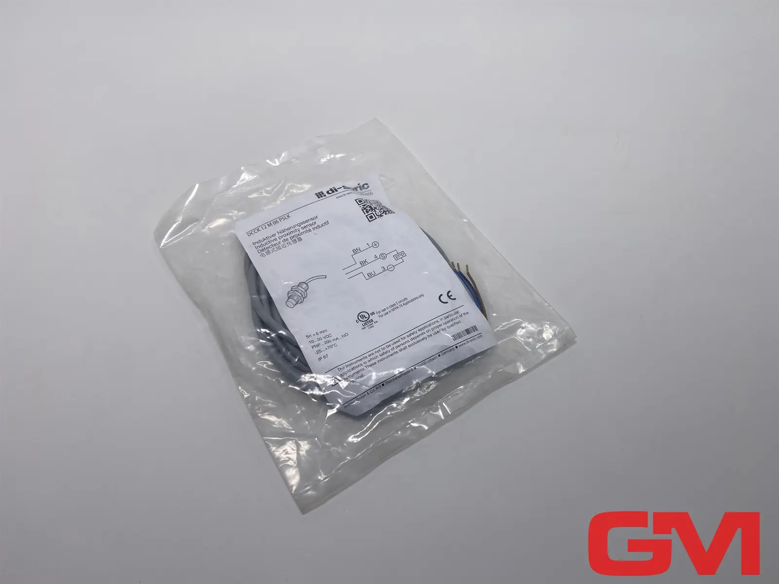 Produktfoto 1 von di-soric Induktiver Näherungssensor DCCK 12 M 06 PSLK proximity sensor 200466