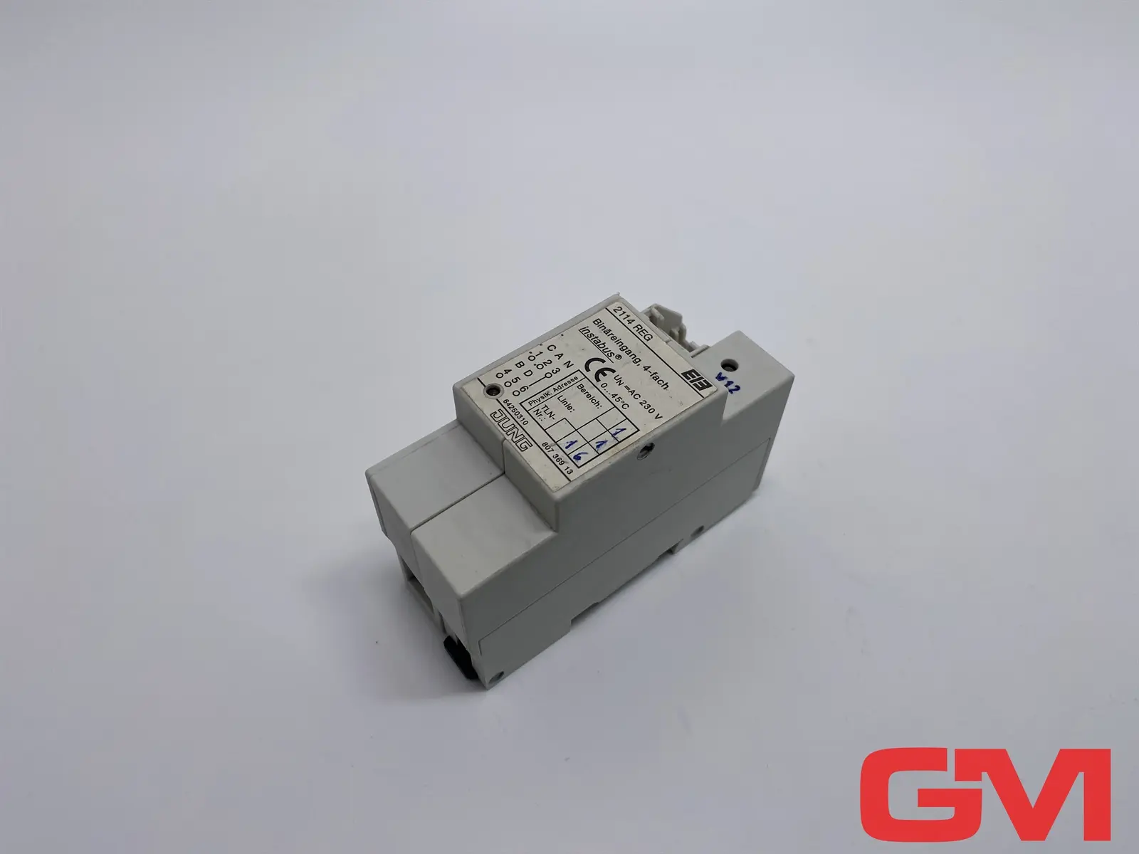 Produktfoto 1 von Jung Binäreingang 4fach 2114 REG binary input AC 230V KNX Instabus 64250310