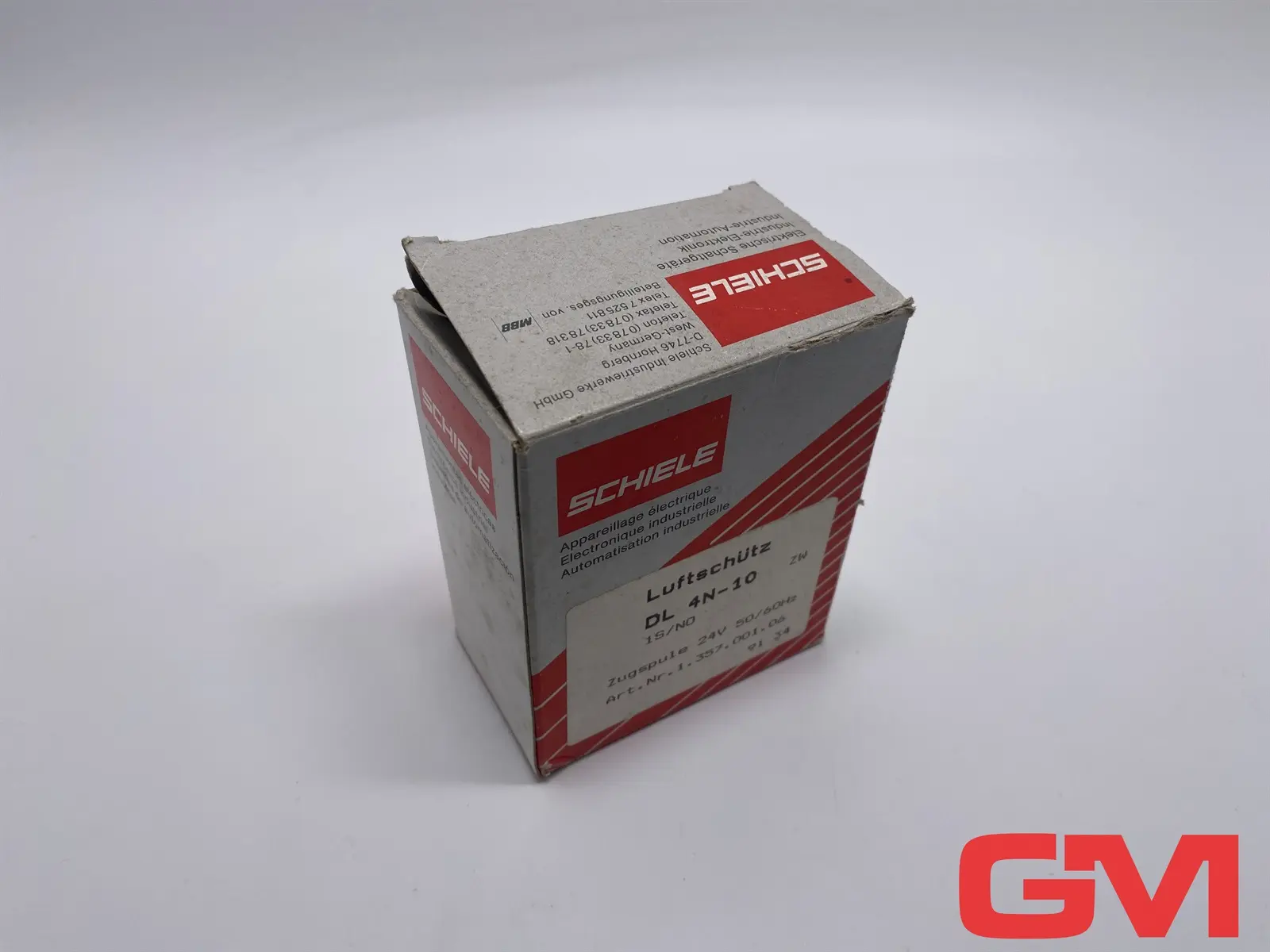 Produktfoto 1 von Schiele Luftschütz DL 4N-10 contactor relay 24V 50/60Hz 1NO 1.357.001.06