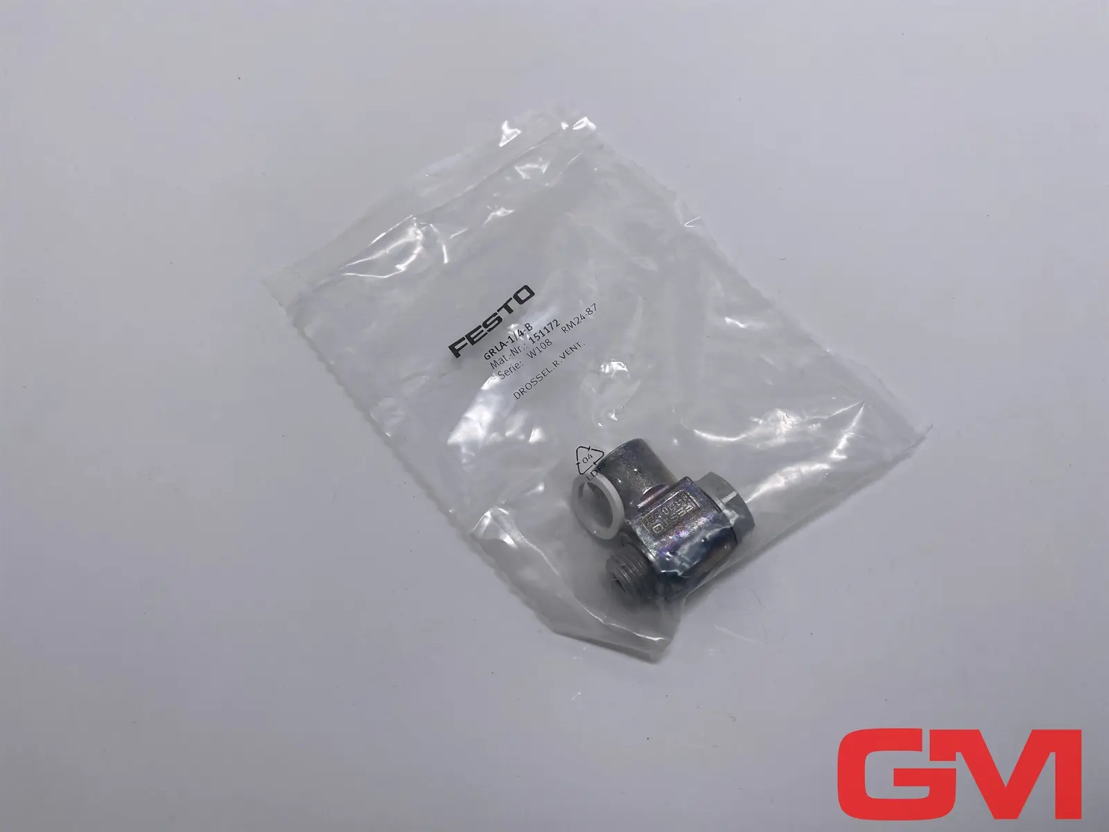 Produktfoto 1 von Festo Drossel-Rückschlagventil GRLA-1/4-B One-way flow control valve 151172