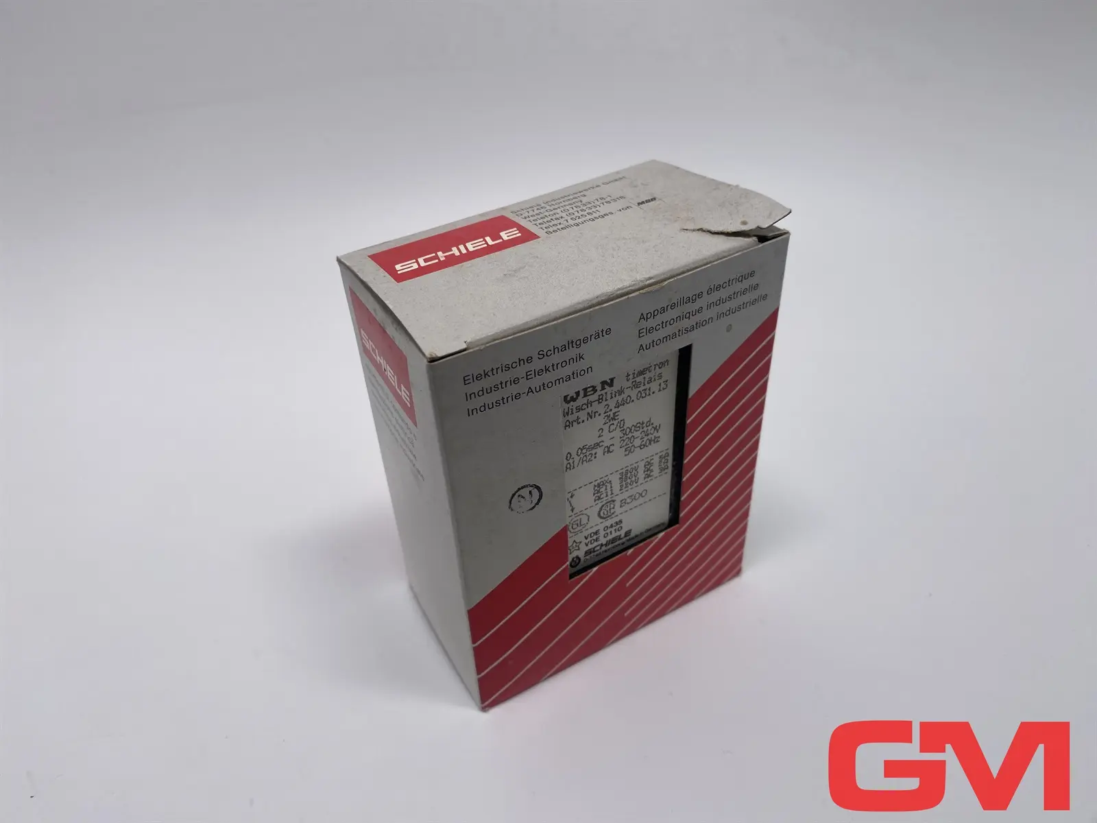 Produktfoto 1 von Schiele Wisch-Blinkrelais WBN flasher relay 0,05sec-300Std 220-240V 2.440.031.13