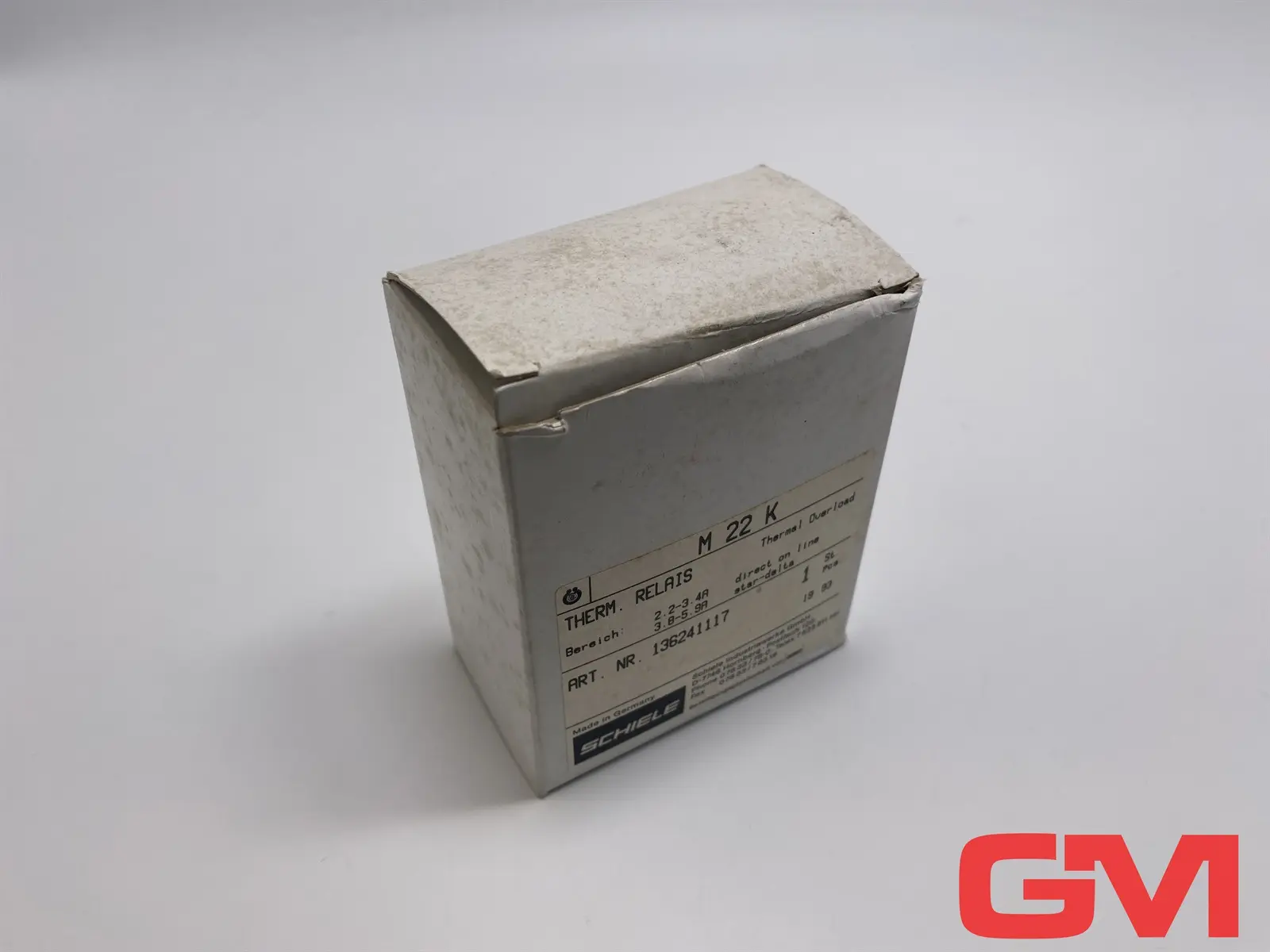 Produktfoto 1 von Schiele Motorschutzrelais M22K overload relay 2,2-3,4A 3,8-5,9A NO/NC 136241117