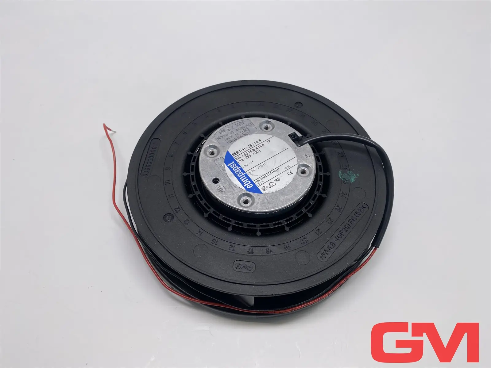 Produktfoto 1 von ebm-papst Zentrifugallüfter RER 160-28/14N DC centrifugal fan 24VDC D165mm