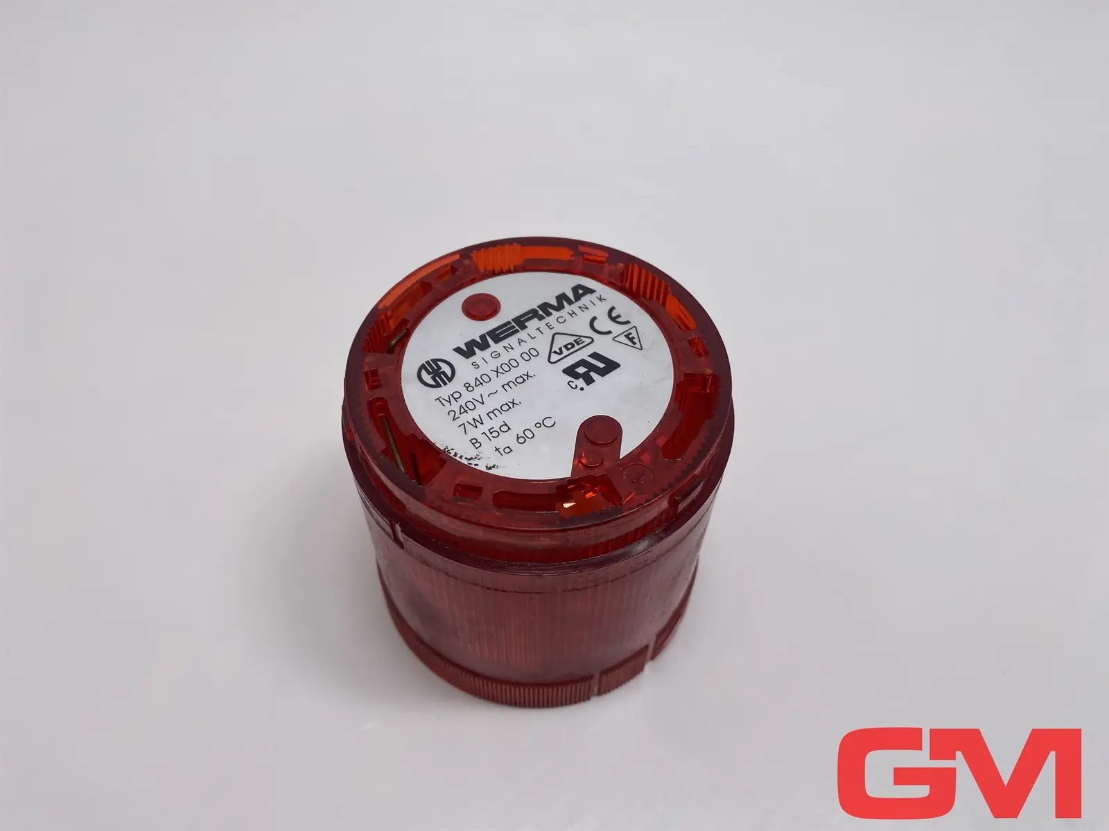 Produktfoto 1 von Werma Dauerlichtelement 840X0000 permanent light element 240V AC rot 840.X00.00