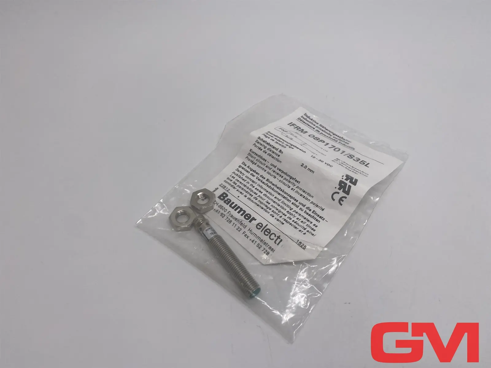Produktfoto 1 von Baumer Induktiver Näherungsschalter IFRM 08P1701/S35L proximity switch 22812