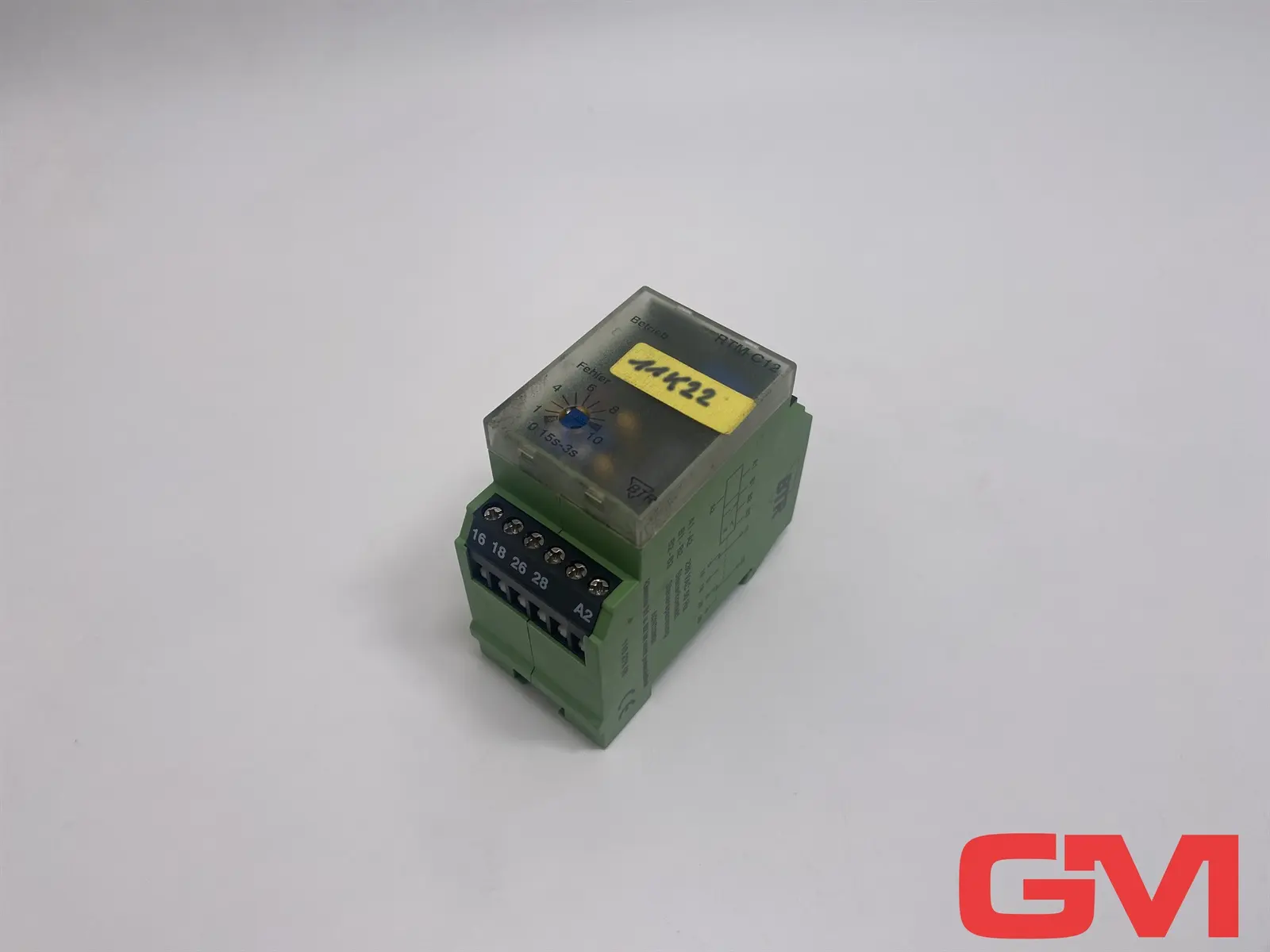 Produktfoto 1 von BTR Zeitrelais RTM C12 time relay 230VAC 11027605 0,15-3s Klammer fehlt