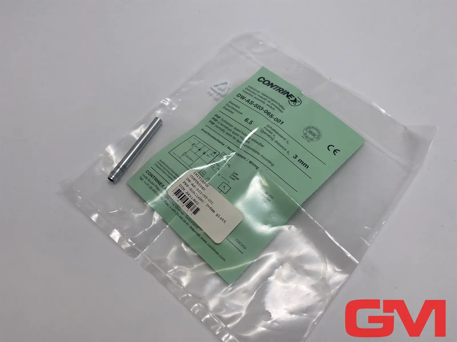 Produktfoto 1 von Contrinex Induktiver Näherungsschalter DW-AS-503-065-001 proximity switch