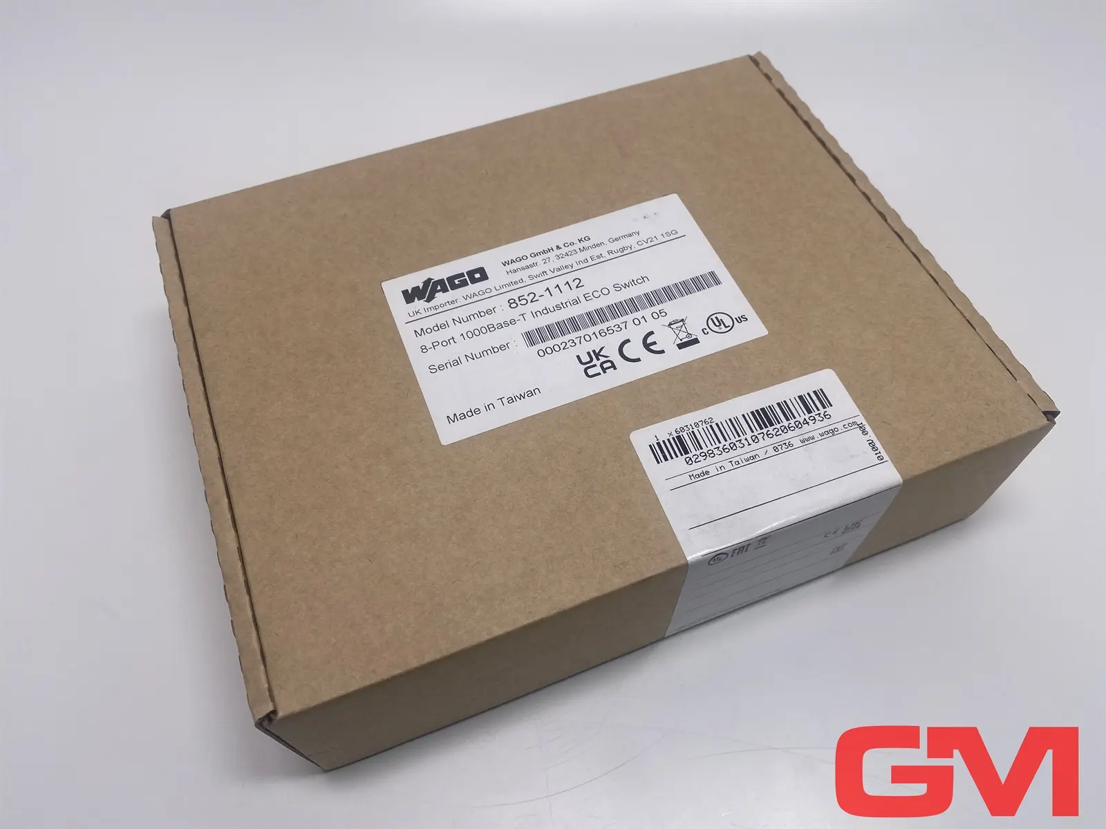Produktfoto 1 von Wago Industrial-ECO-Switch 852-1112 8 Ports 1000Base-T Ethernet Switch
