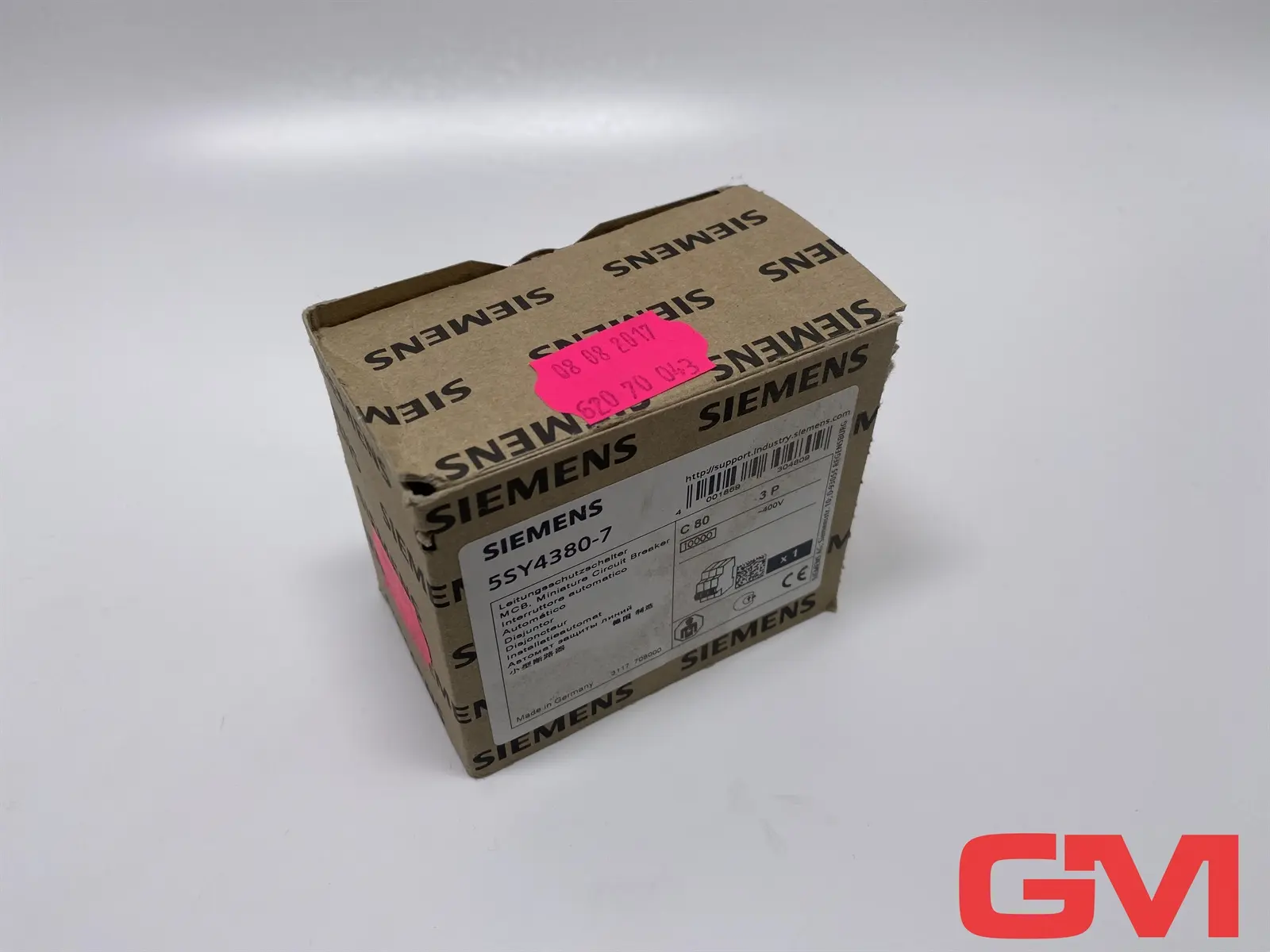 Produktfoto 1 von Siemens Leitungsschutzschalter 5SY4380-7 miniature circuit breaker MCB C80 3P