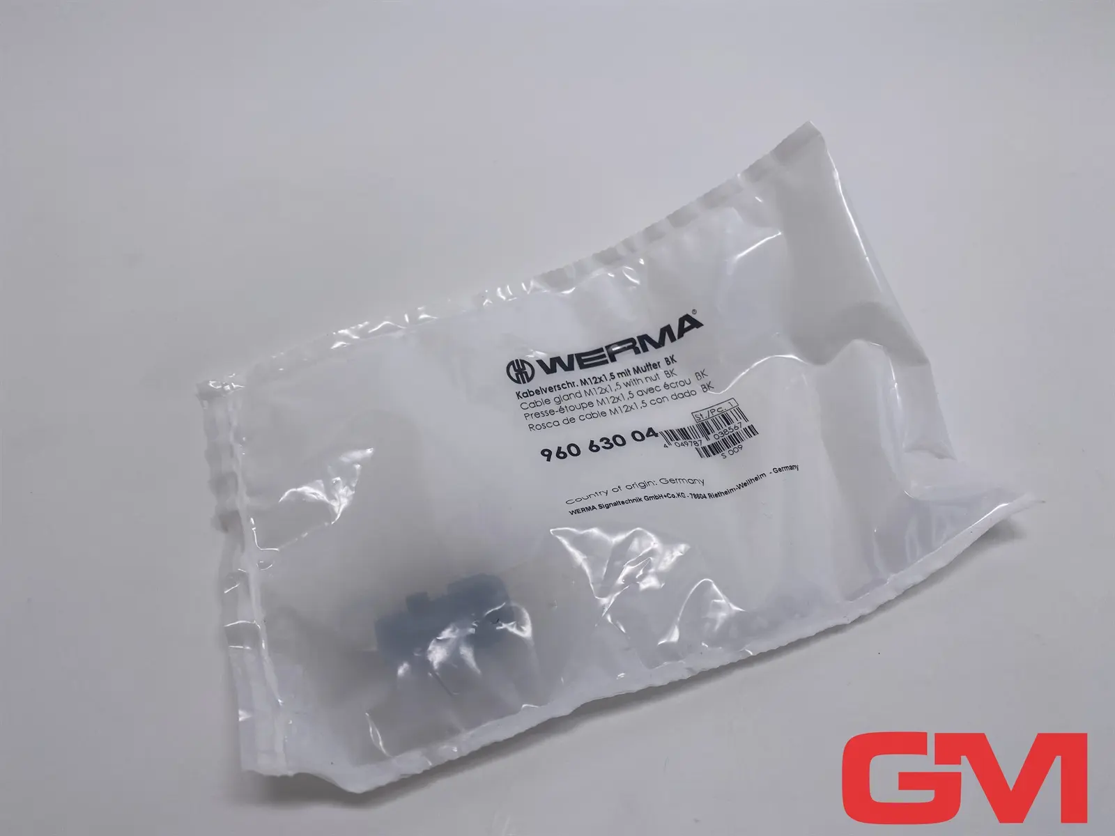 Produktfoto 1 von Werma Kabelverschraubung 960 630 04 cable gland M12x1,5 mit Mutter BK 960.630.04