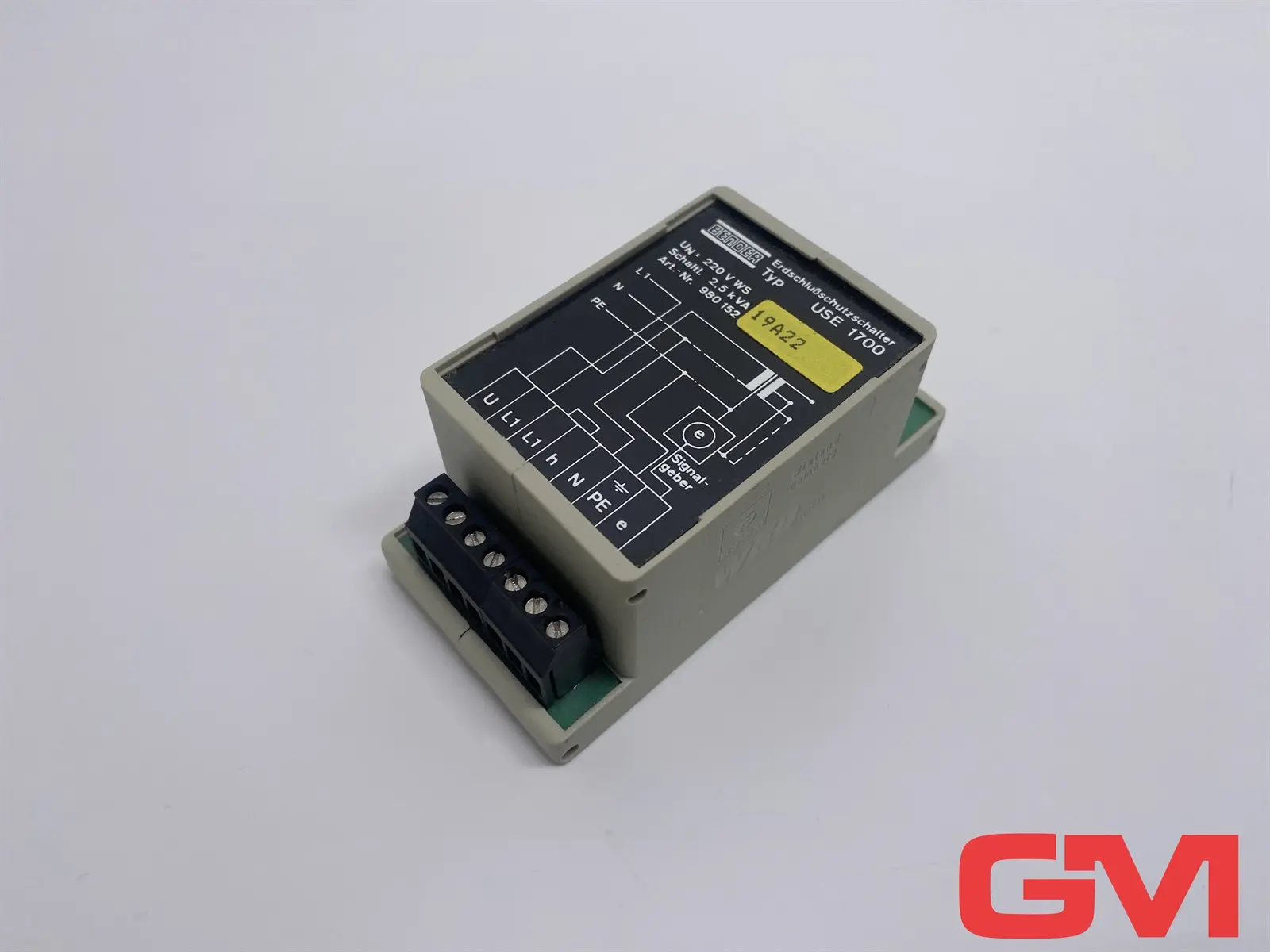 Produktfoto 1 von Bender Erdschlussschalter USE 1700 earth fault switch 980152 25 220V WS mA