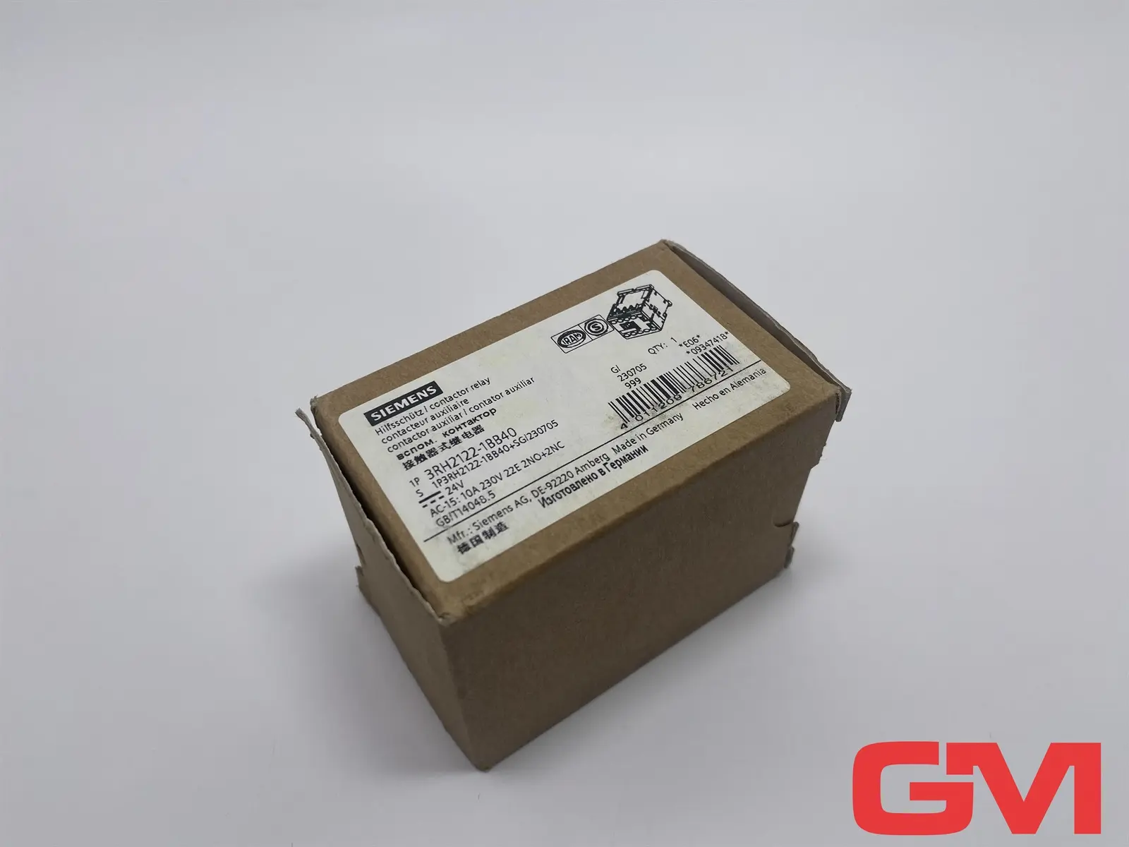 Produktfoto 1 von Siemens Hilfsschütz 3RH2122-1BB40 contactor relay 24V DC 2NO + 2NC Schütz