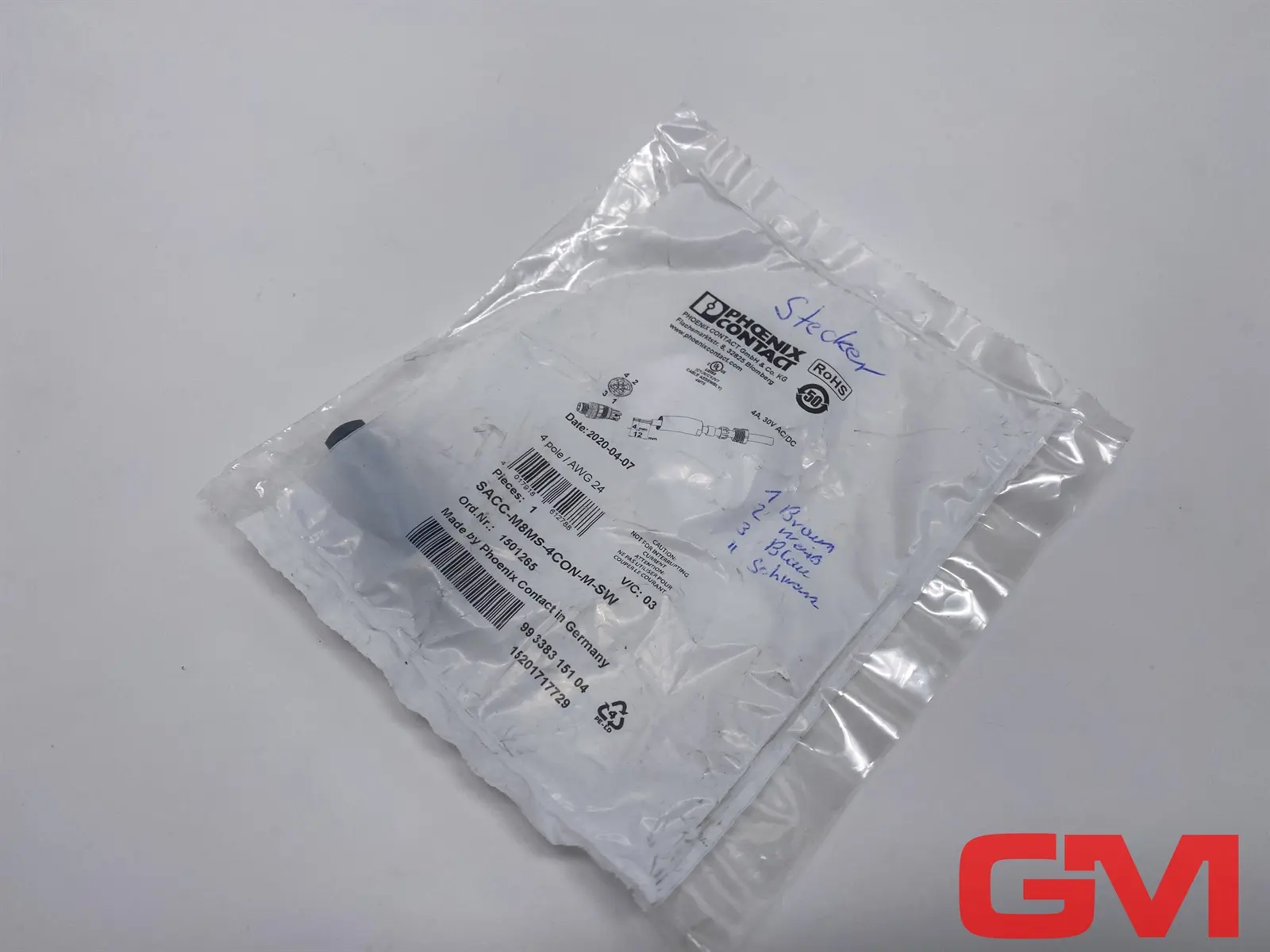 Produktfoto 1 von Phoenix Contact Steckverbinder SACC-M 8MS-4CON-M-SW connector 1501265