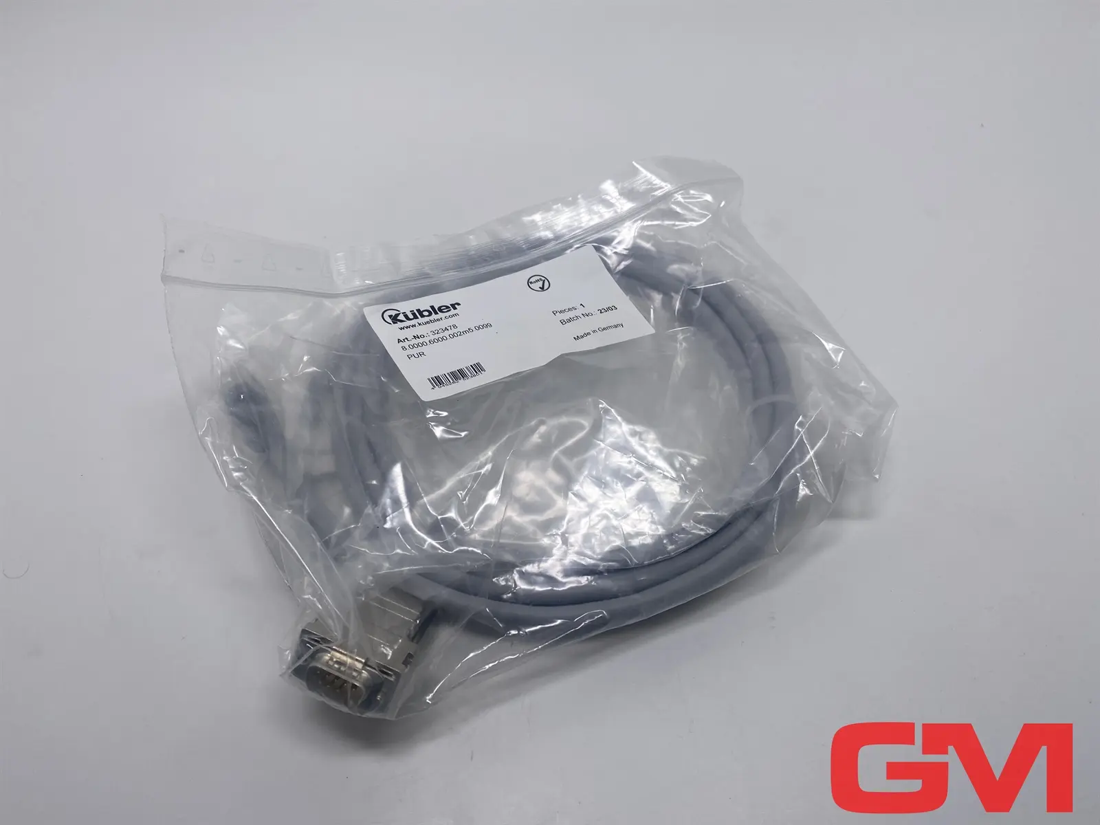 Produktfoto 1 von Kübler Steckverbinder mit Kabel 8.0000.6000.002m5.0099 connector w. cable 323478