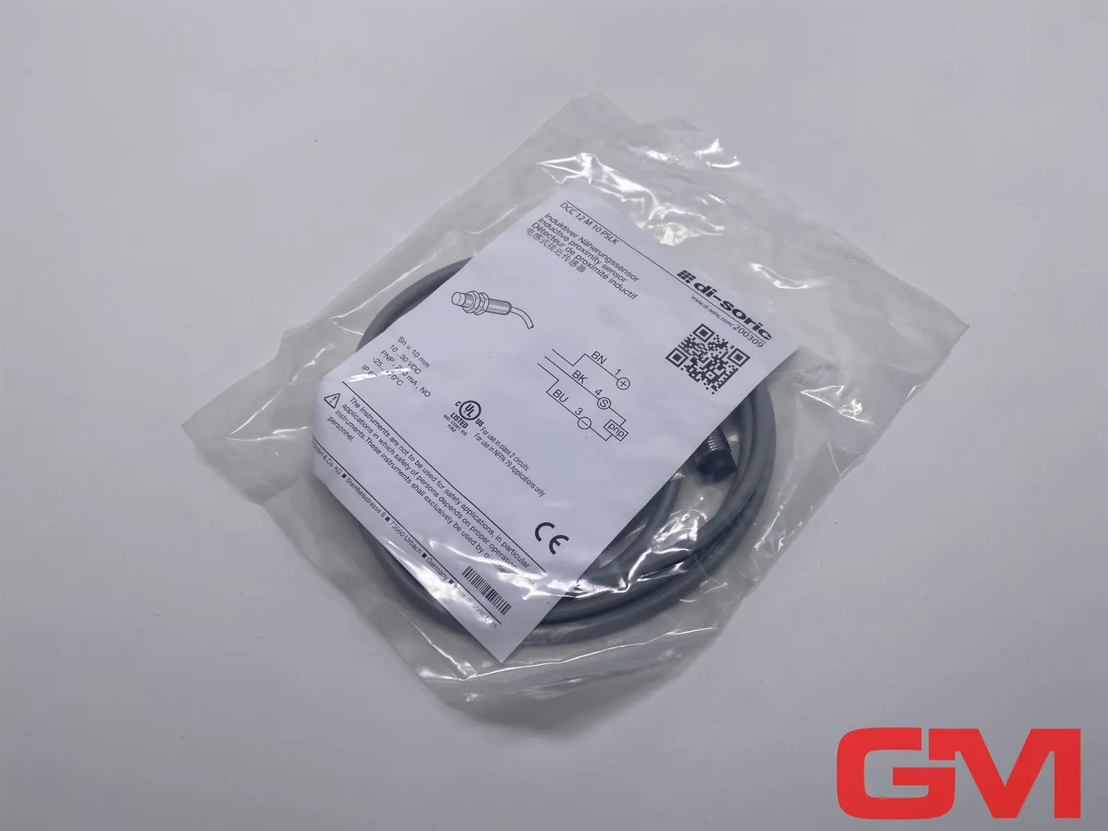 Produktfoto 1 von di-soric Induktiver Näherungssensor DCC 12 M 10 PSLK proximity sensor 200309