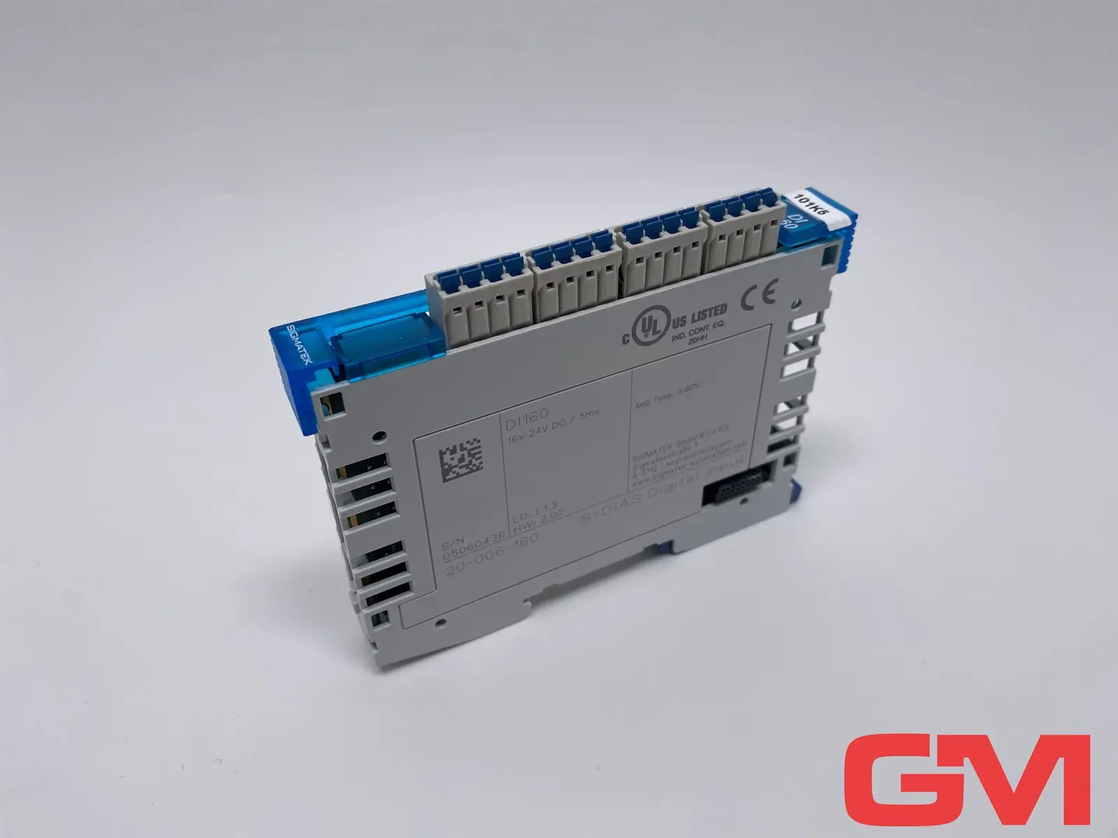 Produktfoto 1 von Sigmatek Digital Eingang DI160 S-DIAS digital input 20-006-160 LD L1.3 HW 2.00