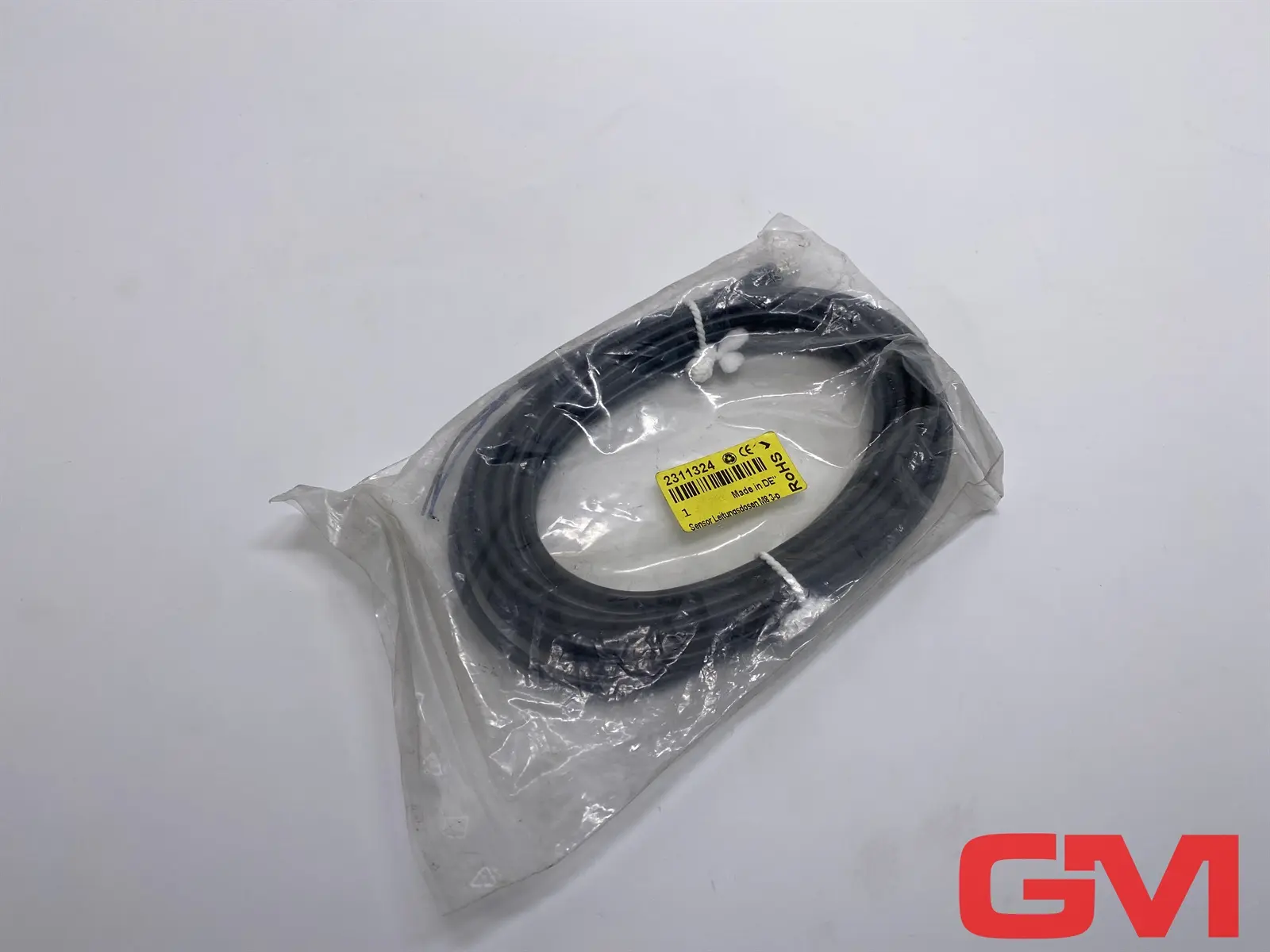 Produktfoto 1 von Hirschmann Leitungsdose 933 151-042 cable socket M8 3-polig PVC schwarz 2m