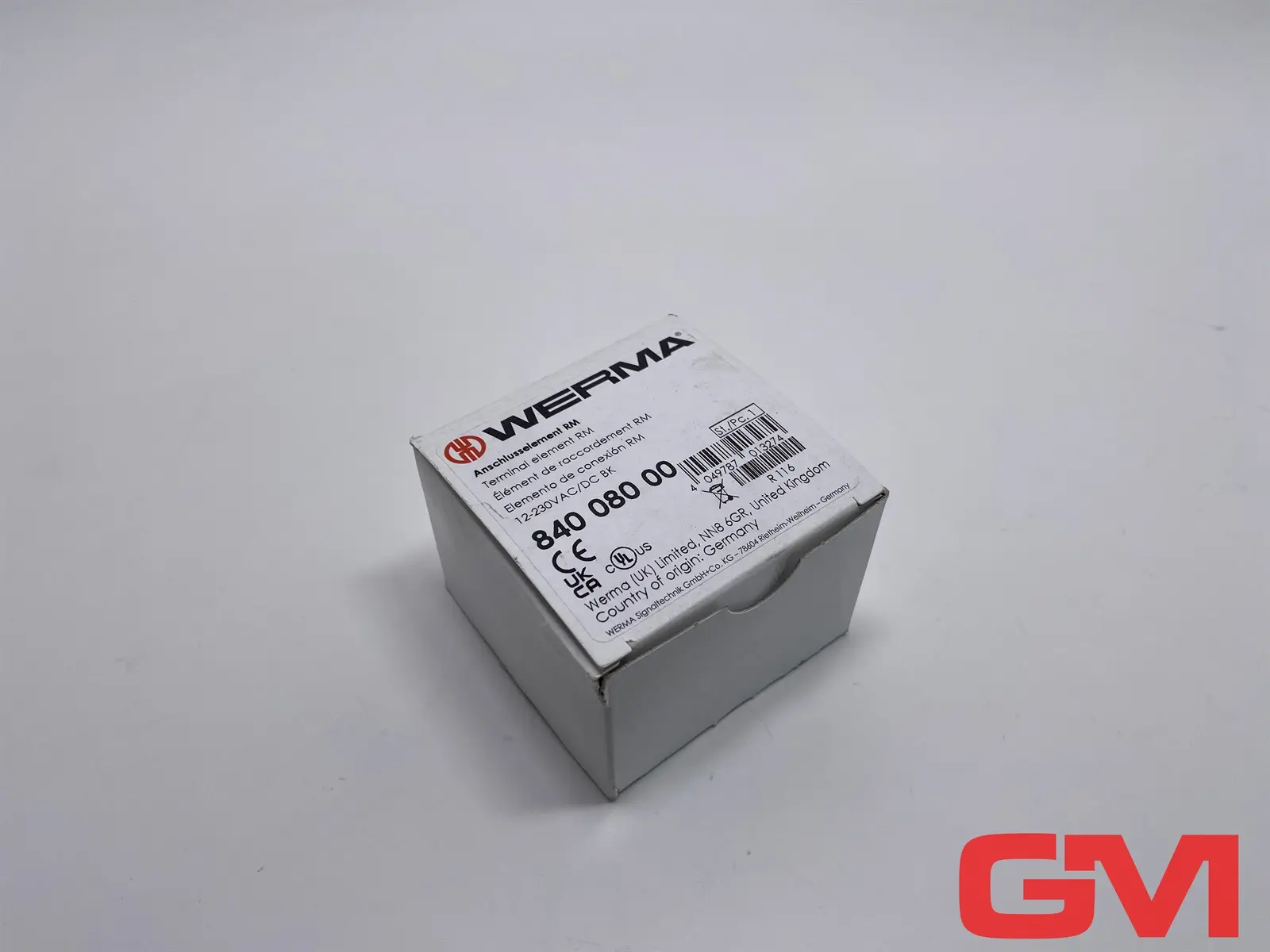 Produktfoto 1 von Werma Anschlusselement RM12-230VAC/DC BK KombiSIGN70 terminal element 84008000
