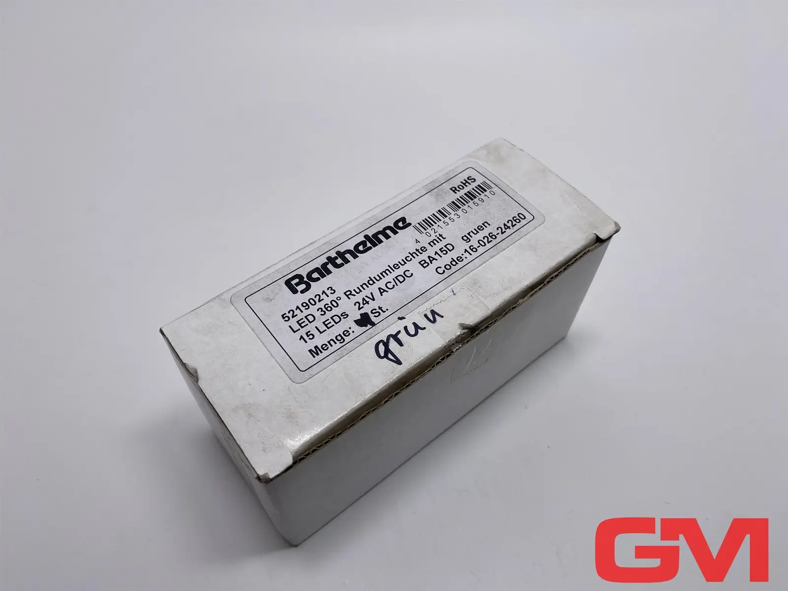Produktfoto 1 von VE 7x Barthelme Rundumleuchte 52190213 lamp LED 360° 24V AC/DC BA15D grün