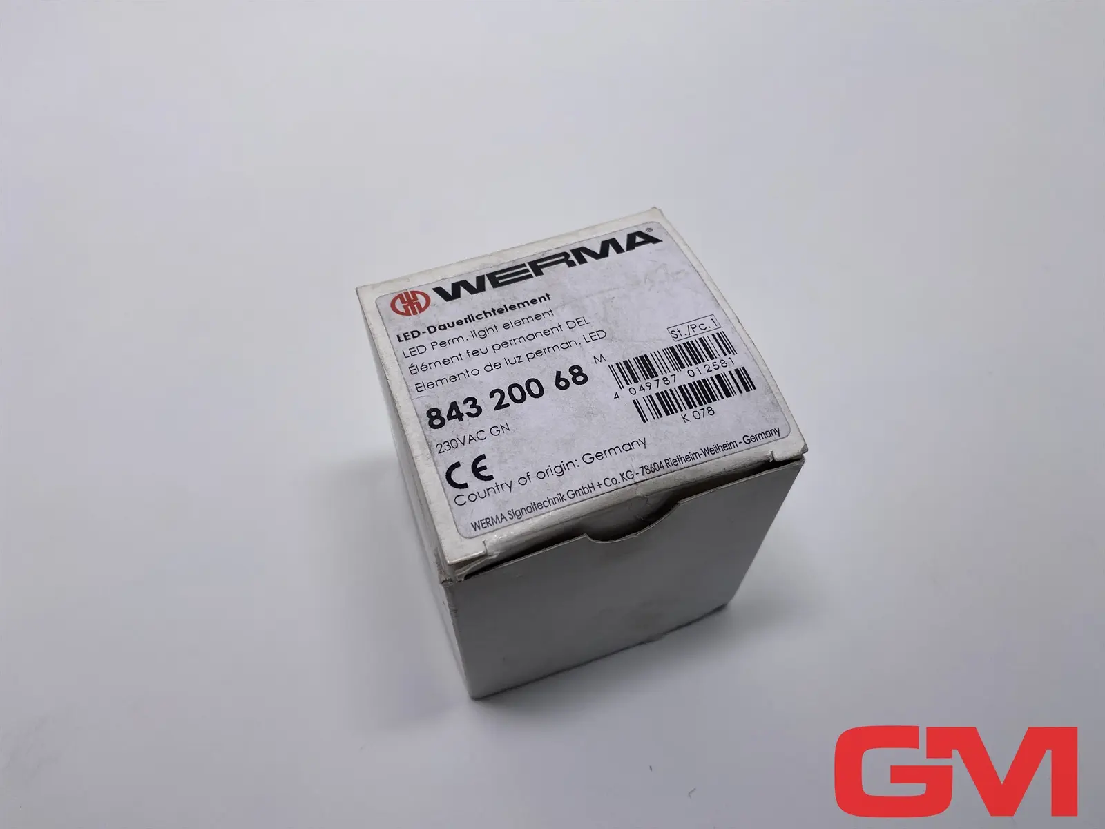 Produktfoto 1 von Werma LED-Dauerlichtelement 230VAC GN 84320068 light element 843.200.68
