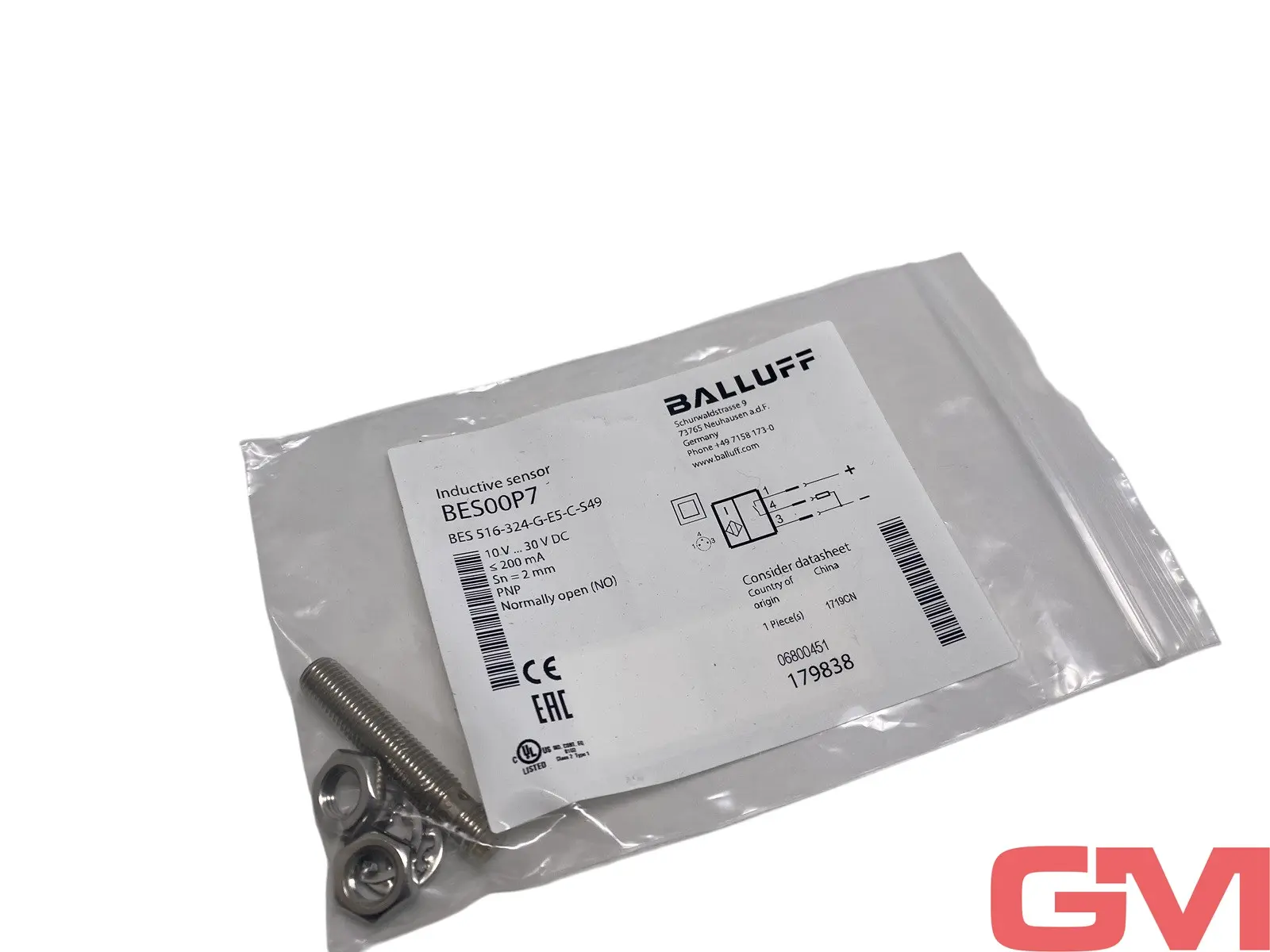 Produktfoto 1 von Balluff BES 516-324-G-E5-C-S49 Näherungsschalter BES00P7 proximity switch