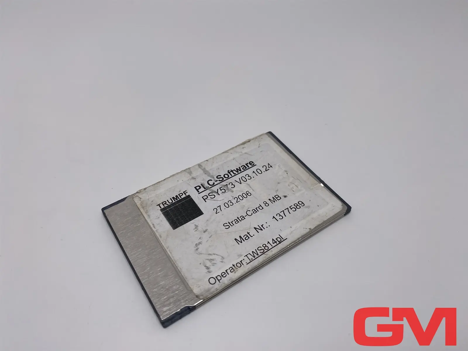Produktfoto 1 von Trumpf PLC-Software PSY573 V03.10.24 Strata-Card 8 MB 1377589 TWS814pl PM24270