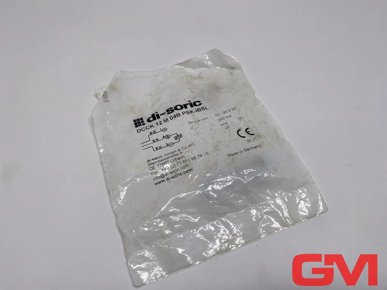Produktfoto 1 von di-soric Näherungssensor DCCK 12 M 04B PSK-IBSL 206657 proximity sensor