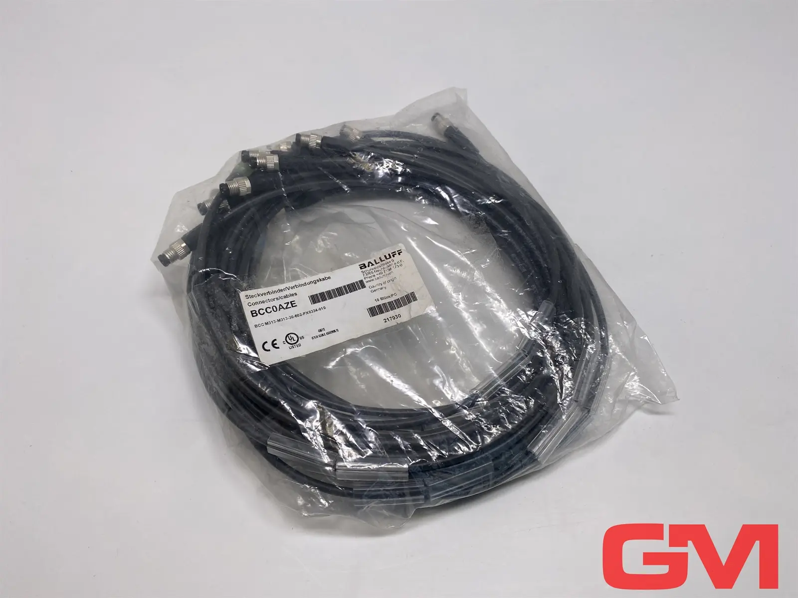 Produktfoto 1 von VE 10x Balluff Sensor Kabel BCC0AZE BCC M313-M313-30-602-PX0334-010 sensor cable