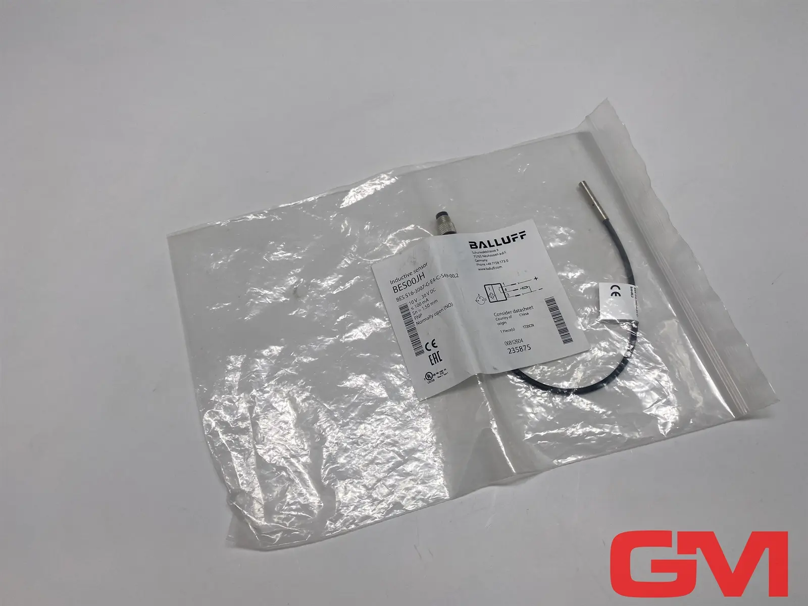 Produktfoto 1 von Balluff Induktiver Näherungsschalter BES00JH BES 516-3007-G-E4-C-S49-00,2 sensor