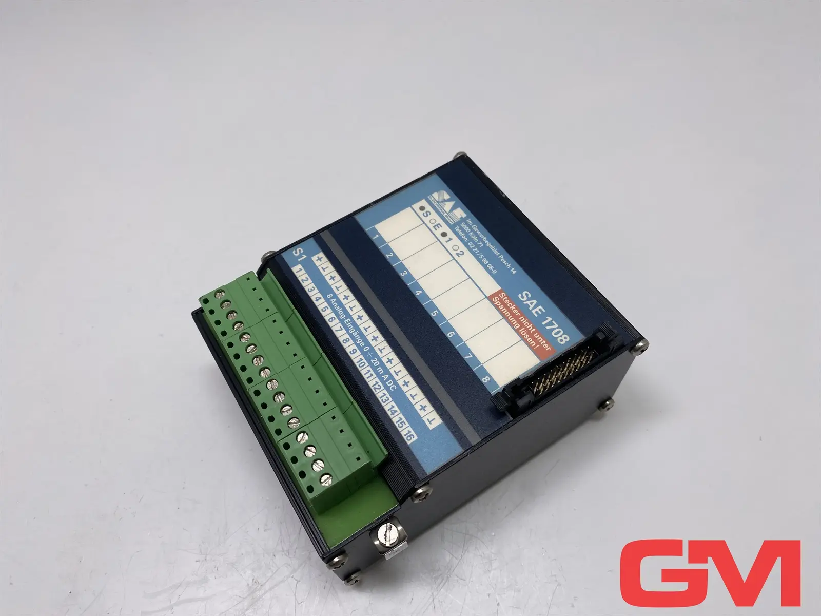 Produktfoto 1 von SAE Elektronik Eingangsmodul SAE 1708 input module 8 Analog-Eingänge 0-20mA DC