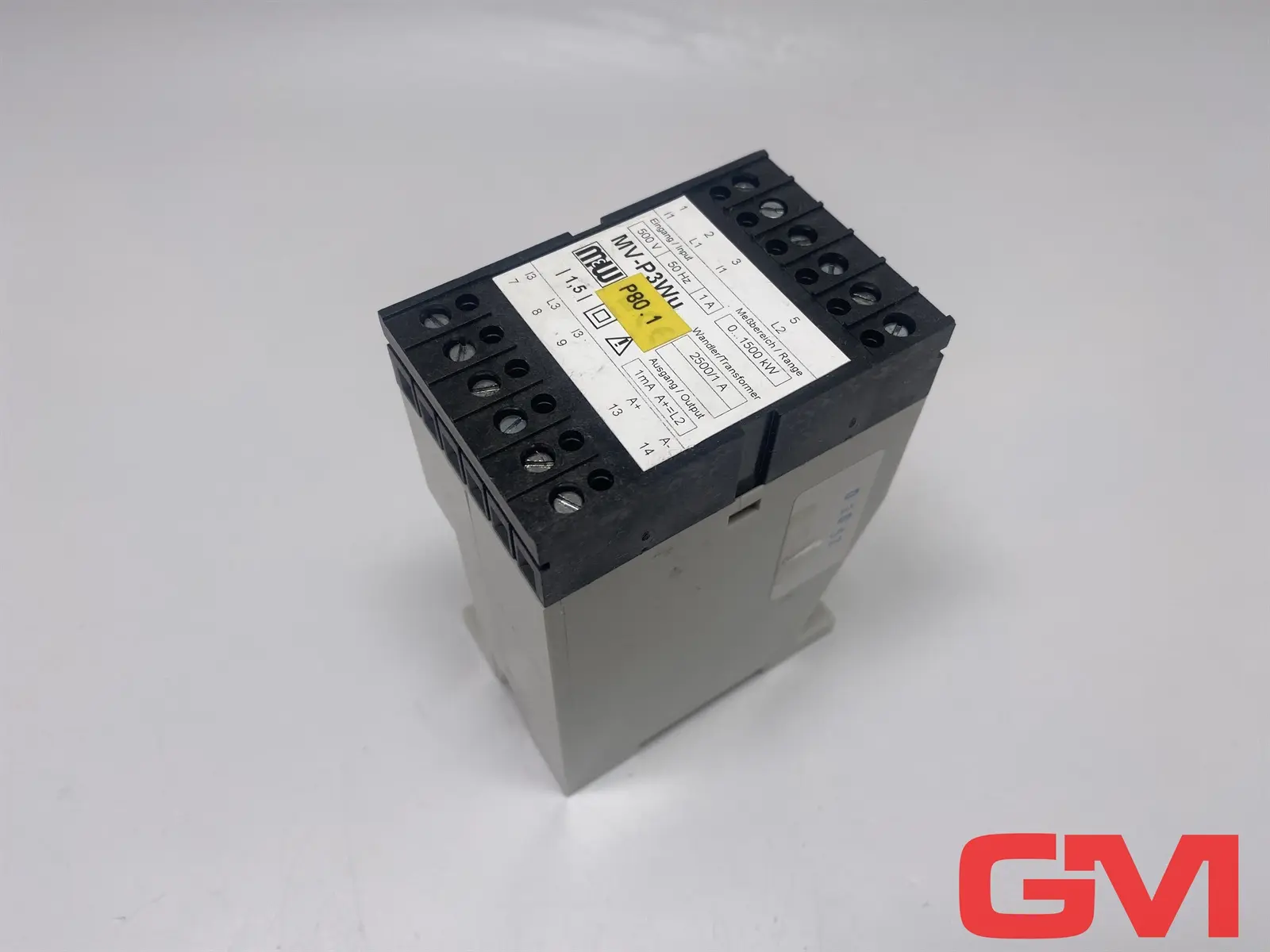 Produktfoto 1 von M&W Messumformer MV-P3Wu measurement converter 2000/1A 0-1500kW 500V 50Hz