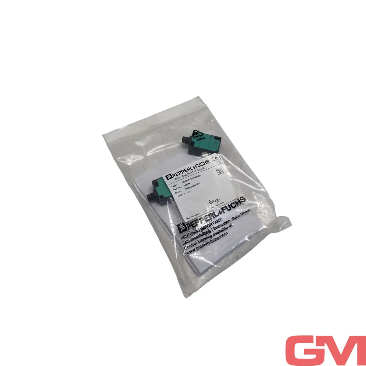 Produktfoto 1 von Pepperl + Fuchs Ultraschall-Einwegschranke UBE800-F77-SE2-V31 ultrasonic barrier