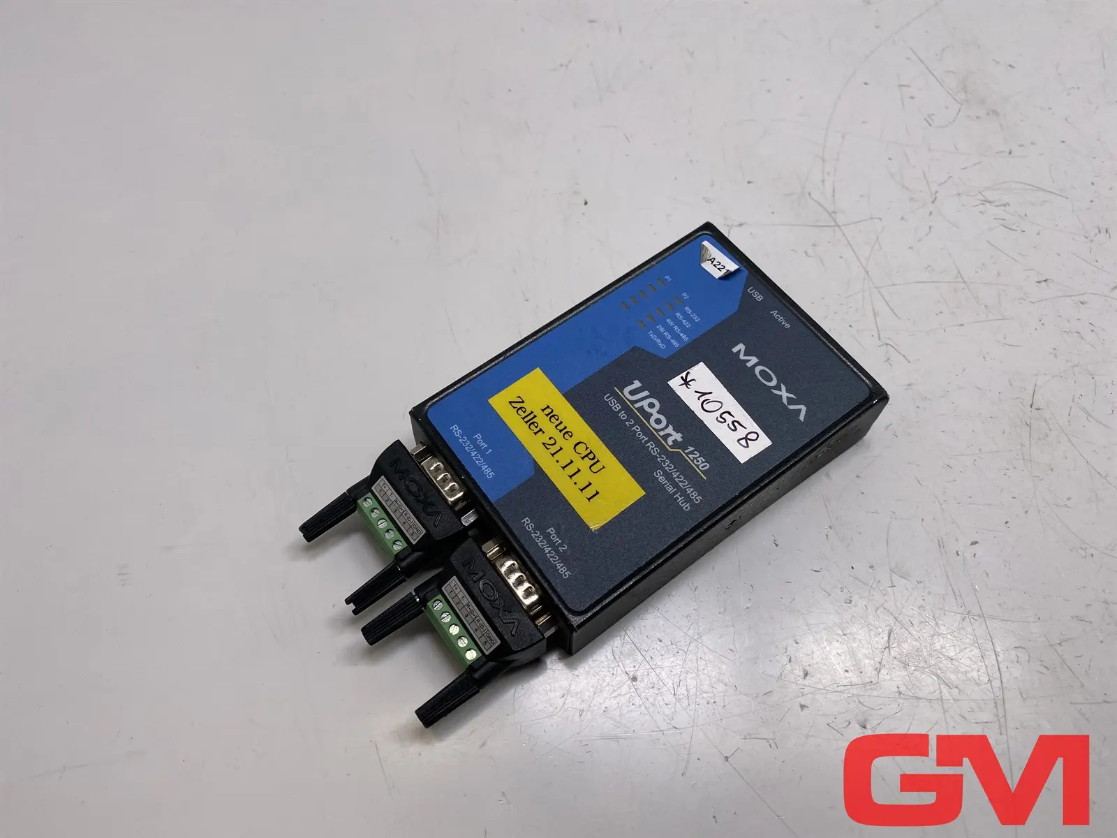 Produktfoto 1 von Moxa Wandler UPort 1250 serial hub 1201012500113 Rev. 1.2 leicht beschädigt