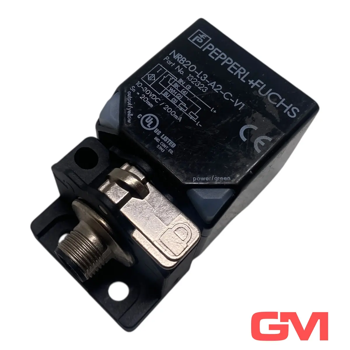 Produktfoto 1 von Pepperl+Fuchs Induktiver Sensor NRB20-L3-A2-C-V1 inductive sensor 132323