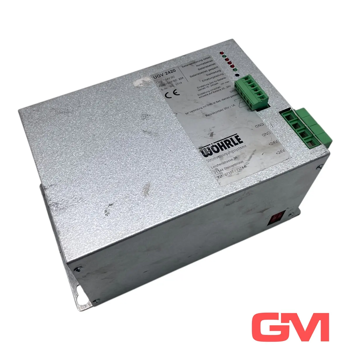 Produktfoto 1 von Wöhrle Unterbrechungsfreie Stromversorgung UGV 2420 power supply 24V DC
