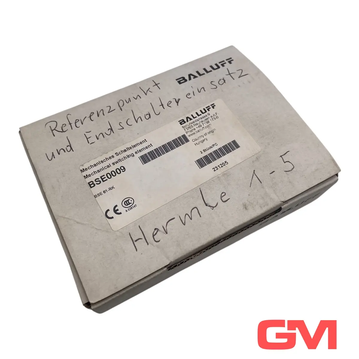 Produktfoto 1 von Balluff Mechanischer Einzelpositionsschalter BSE0009 BSE 61-RK switching element