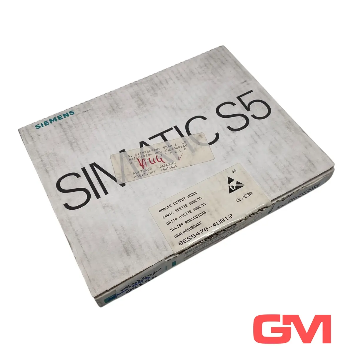 Produktfoto 1 von Siemens Analogausgabe 6ES5470-4UB12 analog output module 470 E-Stand 05