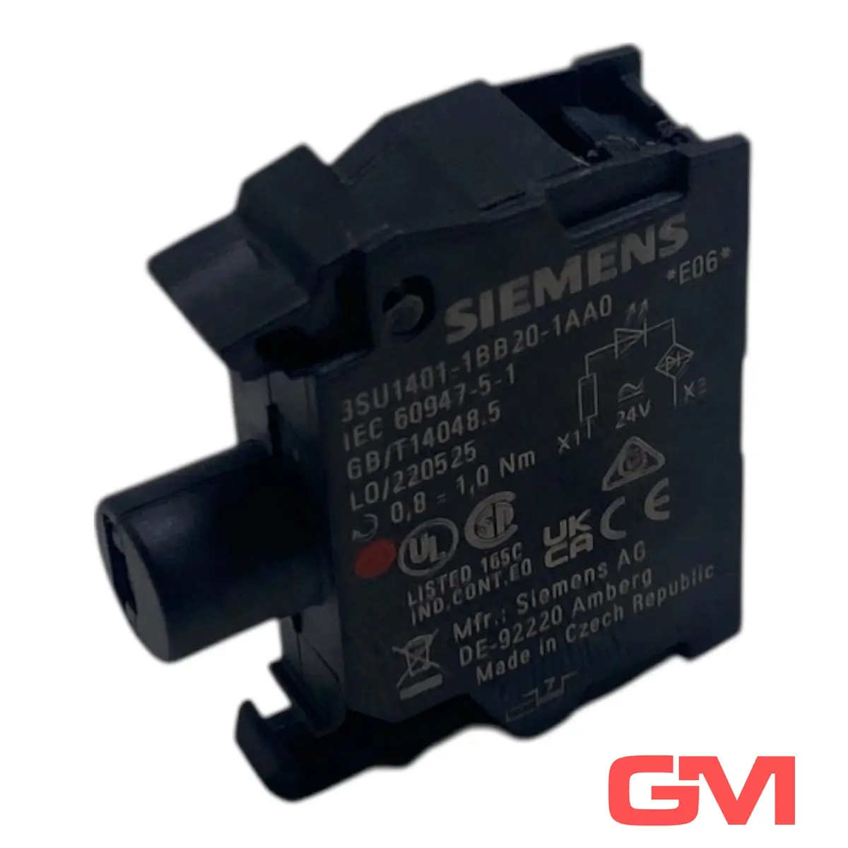 Produktfoto 1 von Siemens LED-Modul 3SU1401-1BB20-1AA0 LED module 24V rot integrierter LED