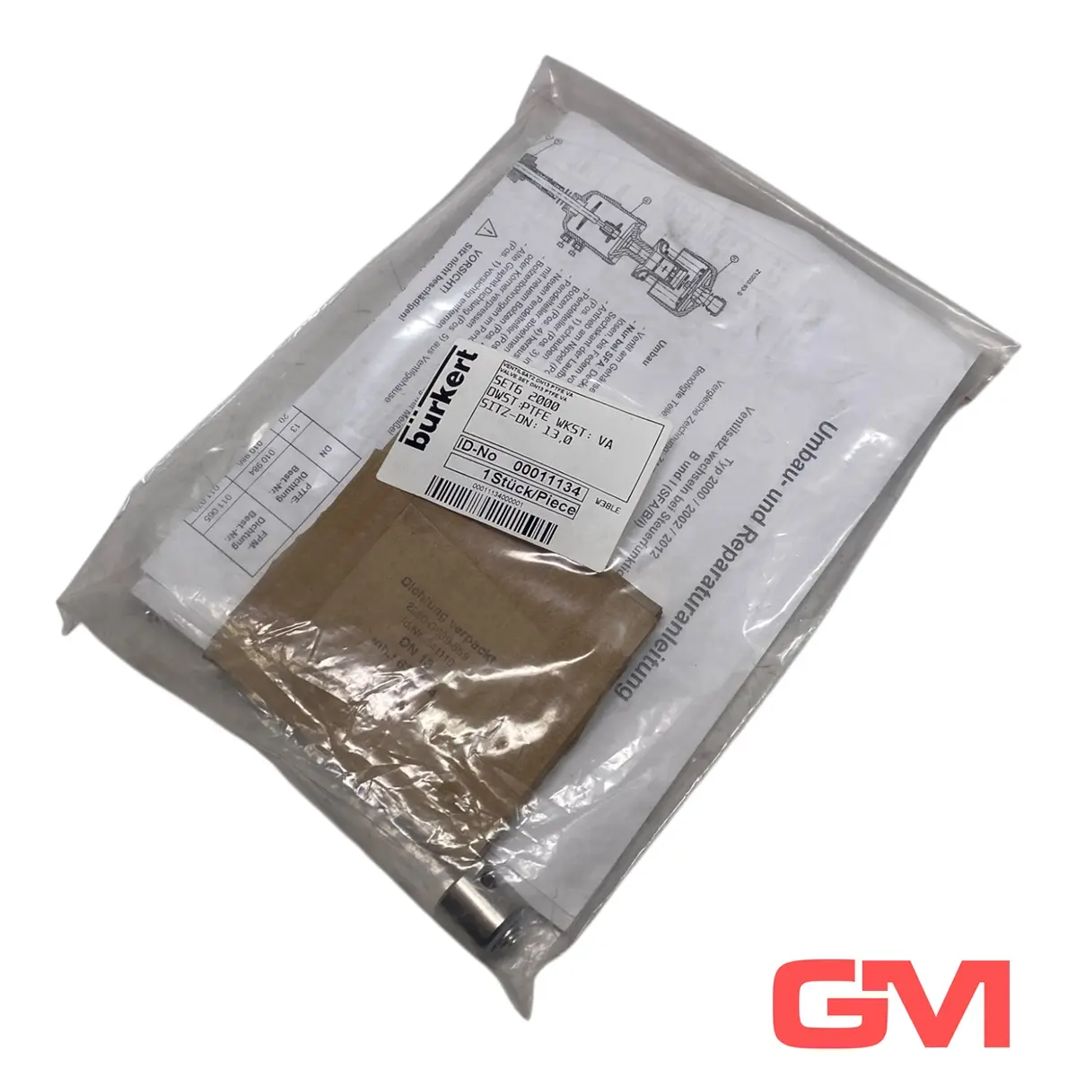 Produktfoto 1 von Bürkert Ventilsatz DN13 PTFE VA SET6 2000 valve set 00011134 Dichtung 641110