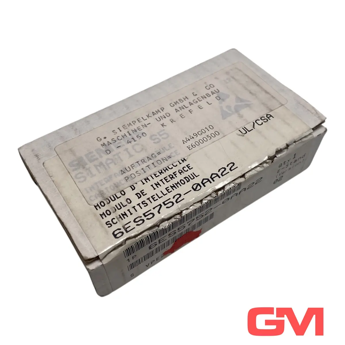 Produktfoto 1 von Siemens Schnittstellenmodul 6ES5752-0AA22 interface module Simatic S5 E-Stand 02