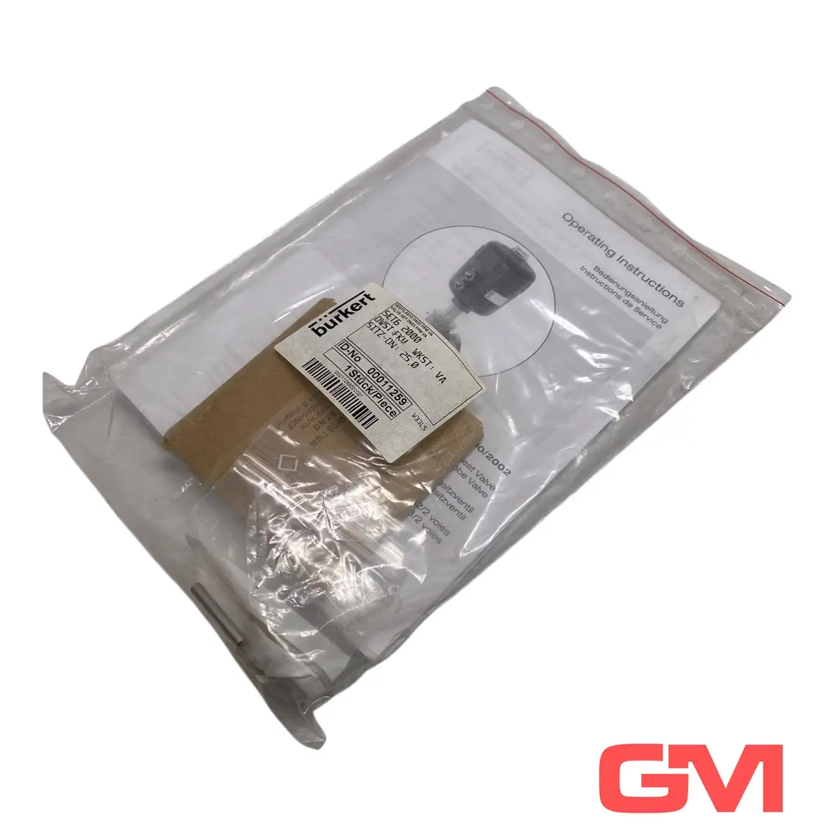 Produktfoto 1 von Bürkert Ventilsatz DN25 FPM VA SET6 2000 valve set 00011259