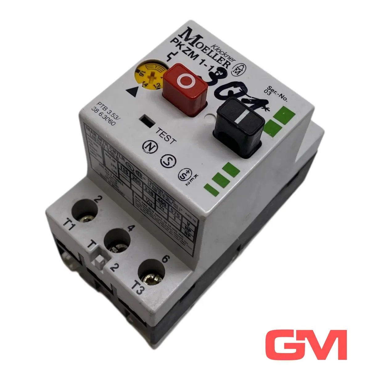 Produktfoto 1 von Klöckner Moeller Motorschutzschalter PKZM1-1,6 circuit breaker 1-1,6A 690V