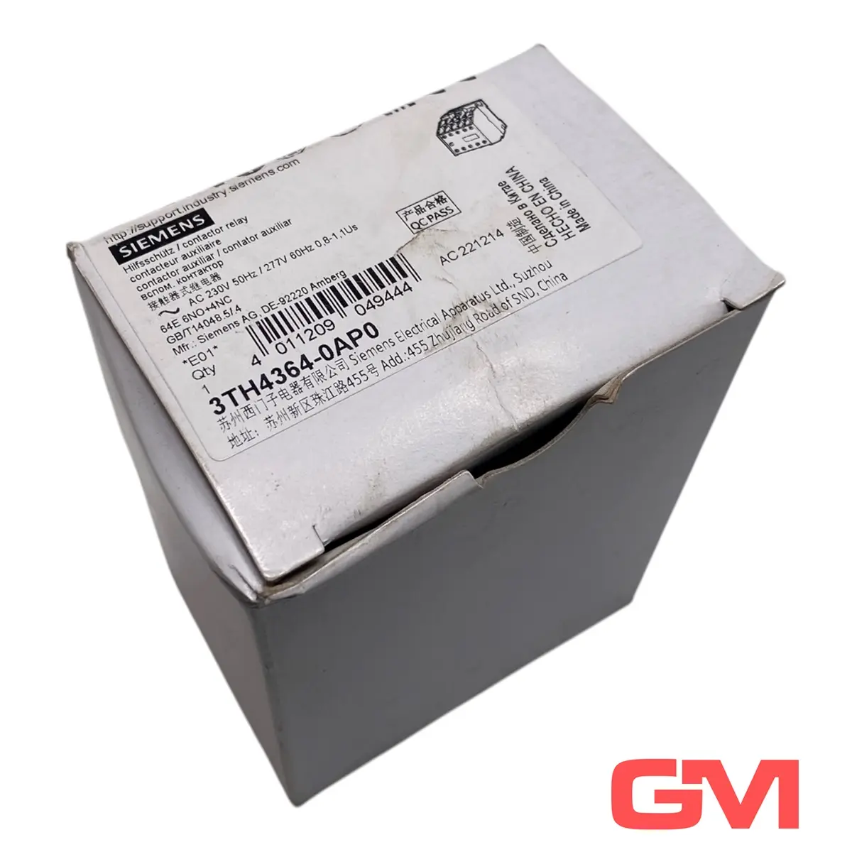 Produktfoto 1 von Siemens Hilfsschütz 3TH4364-0AP0 contactor relay 230V50Hz 277V60Hz Schütz