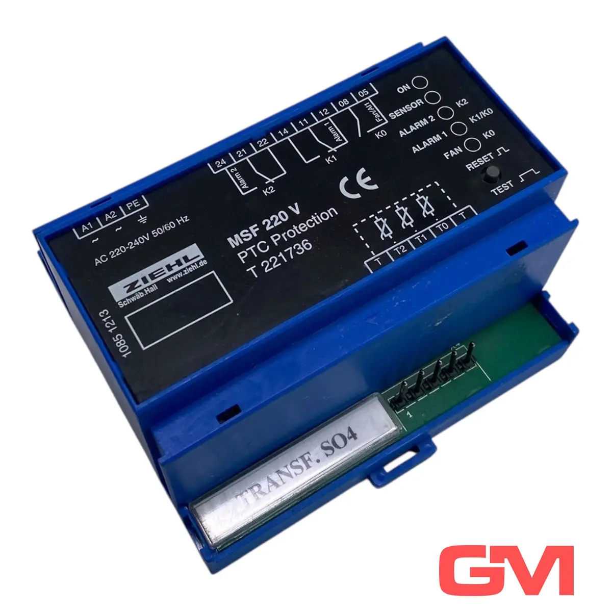 Produktfoto 1 von Ziehl Kaltleiter-Relais MSF 220V PTC-Resistor Relay AC 220-240V T221736