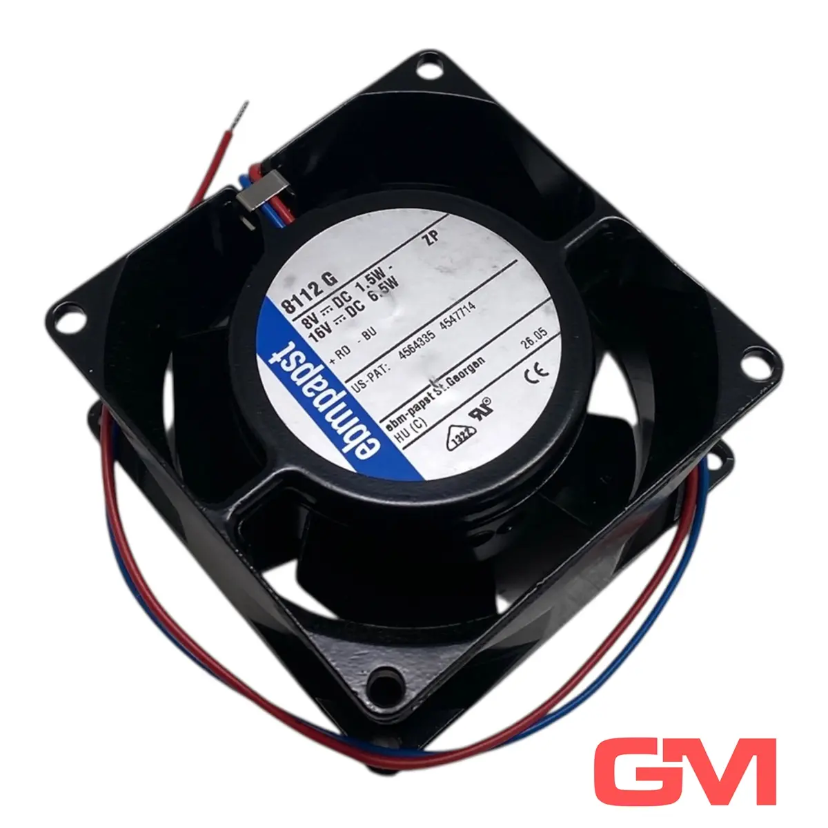 Produktfoto 1 von ebm-papst DC Axiallüfter 8112 G DC axial fan 8VDC 1,5W 16VDC 6,5W
